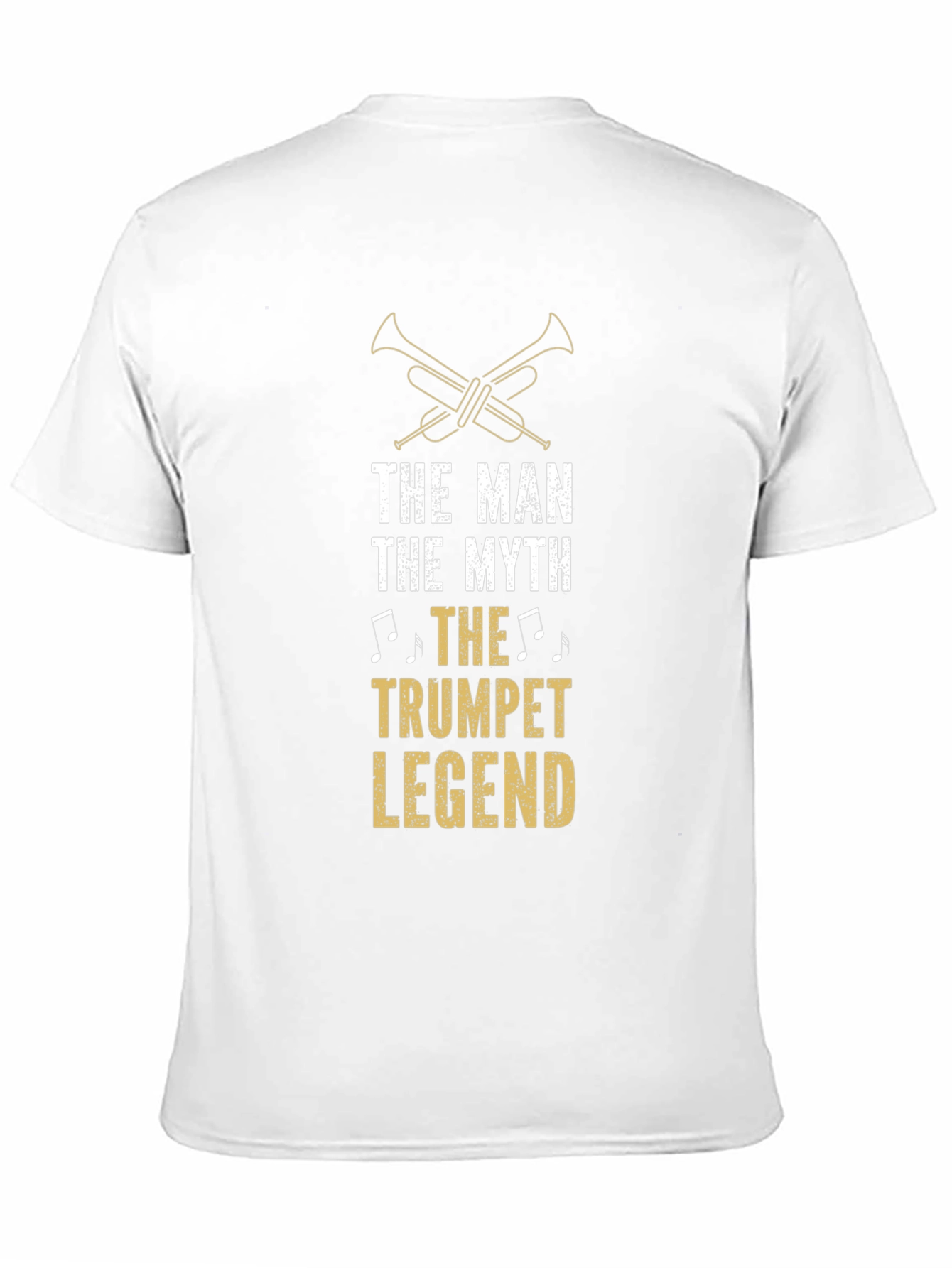 The Man The Myth Trumpet Legend Black T-Shirt