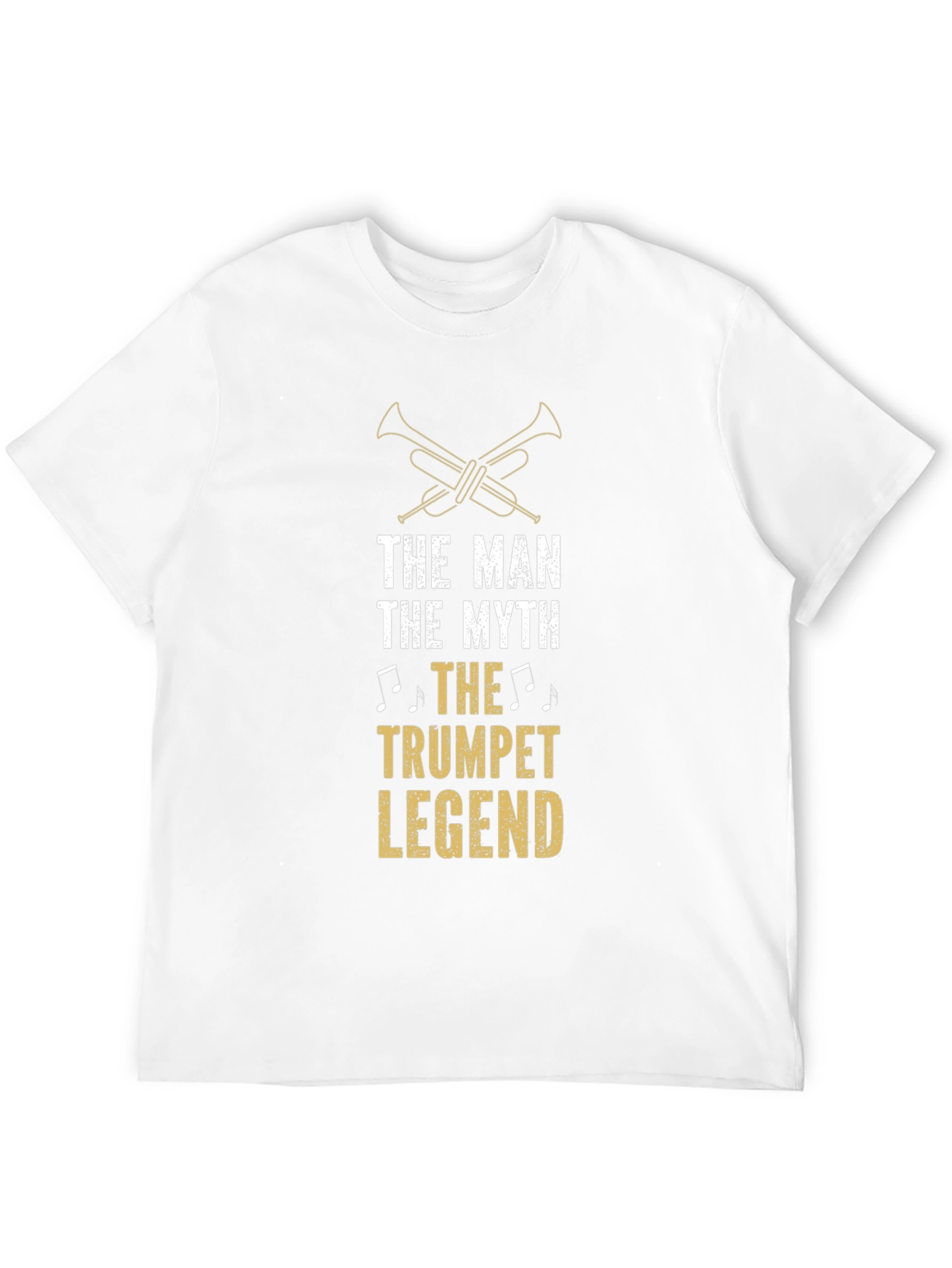 The Man The Myth Trumpet Legend Black T-Shirt