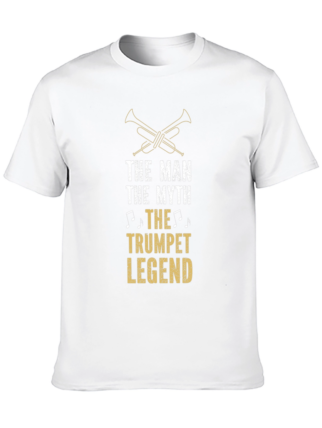 The Man The Myth Trumpet Legend Black T-Shirt