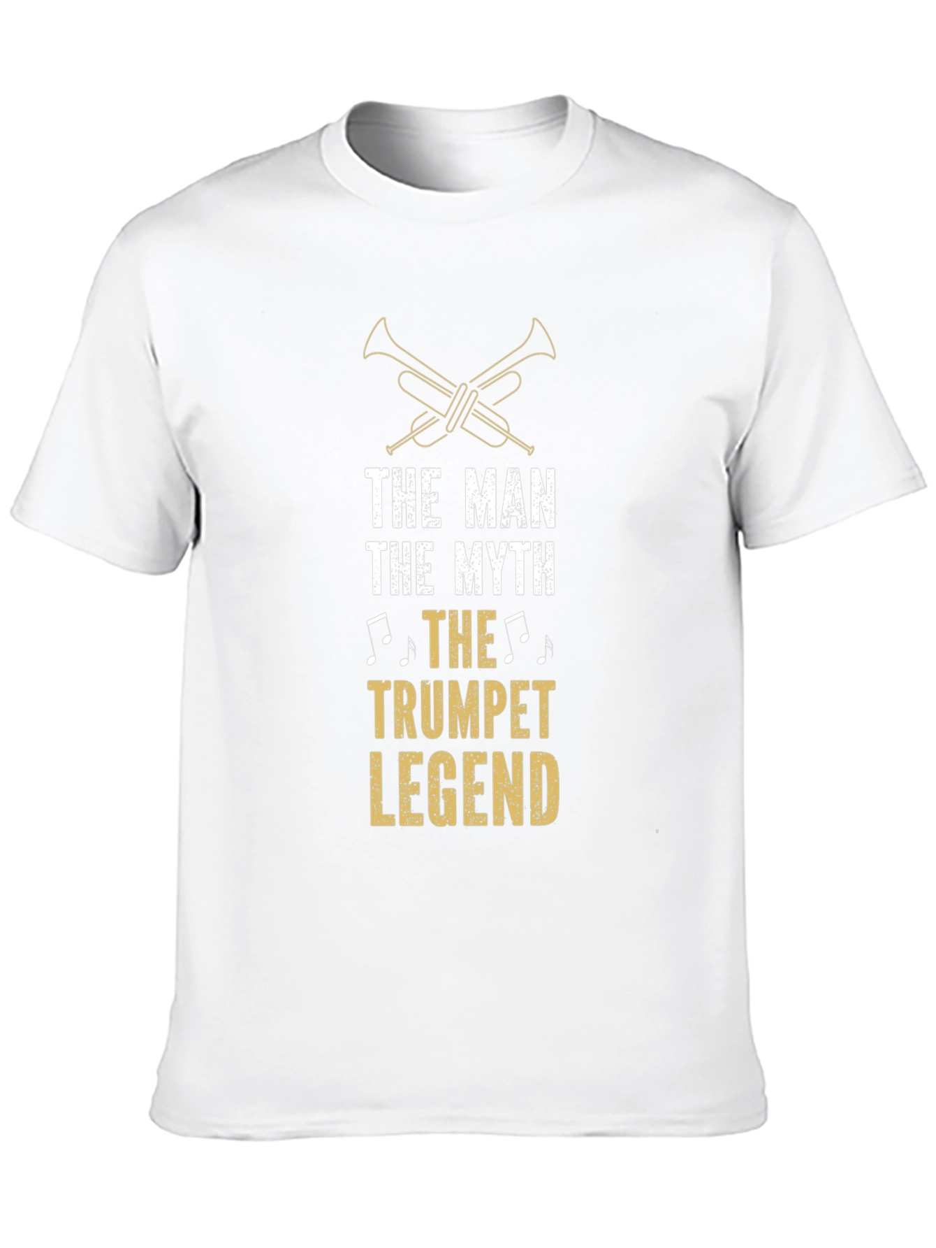 The Man The Myth Trumpet Legend Black T-Shirt