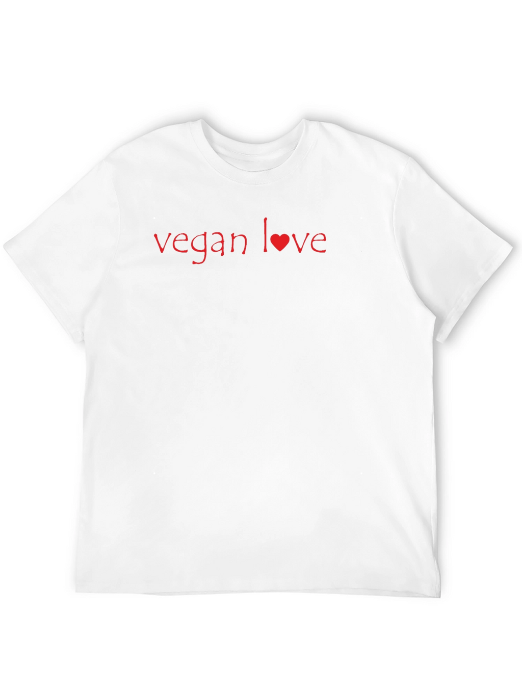Vegan Love Black T-Shirt - Stylish & Sustainable
