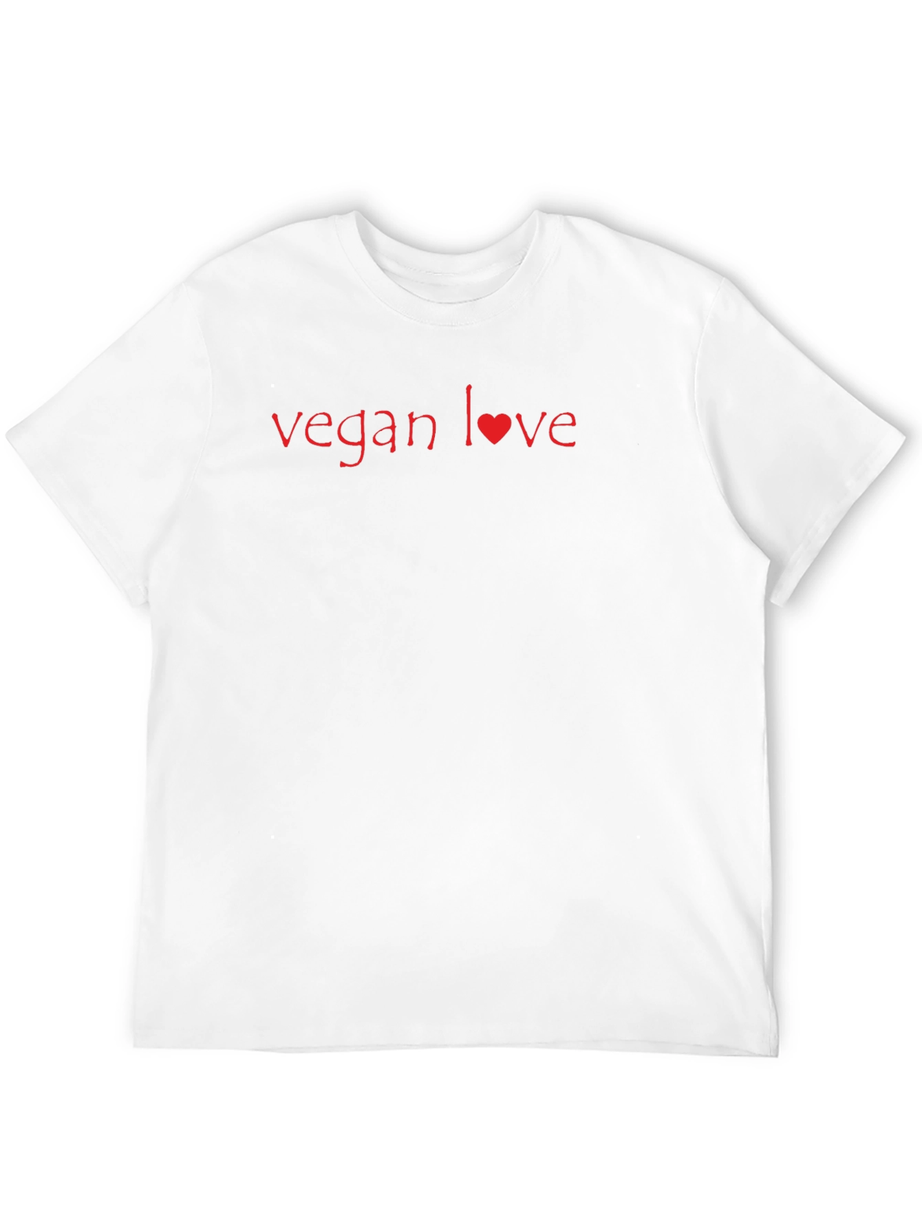Vegan Love Black T-Shirt - Stylish & Sustainable