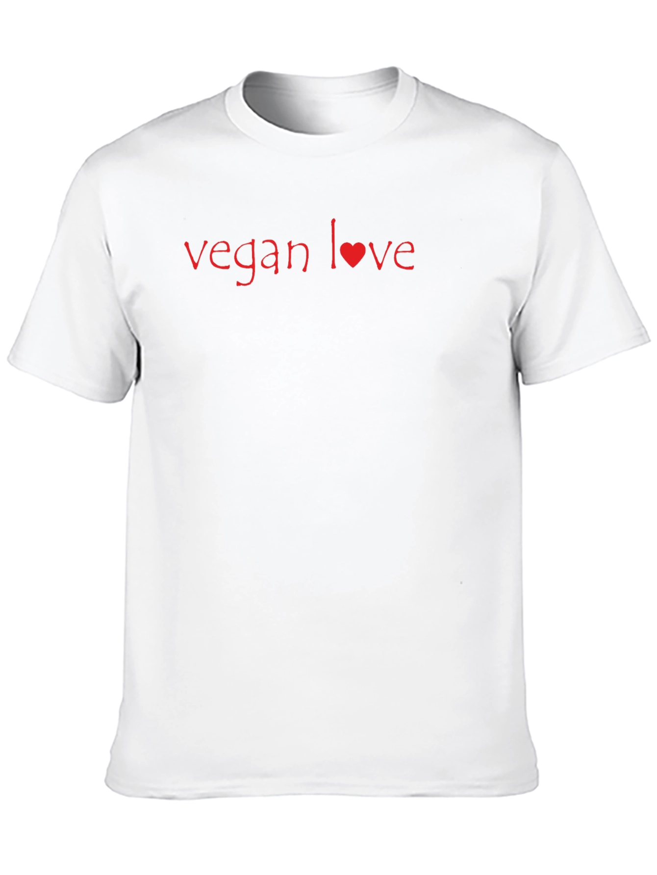 Vegan Love Black T-Shirt - Stylish & Sustainable