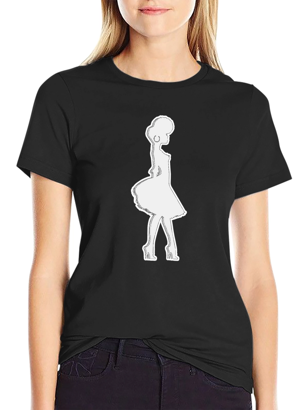Silhouette Chic Tee - Classic Black