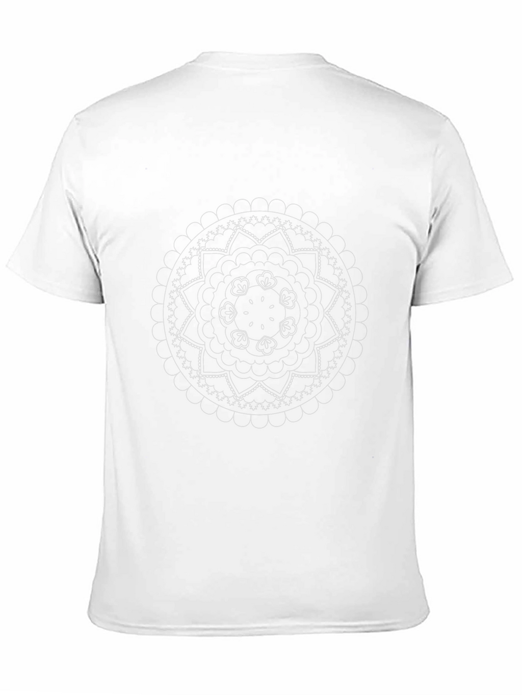 Black Tee with Mandala Design