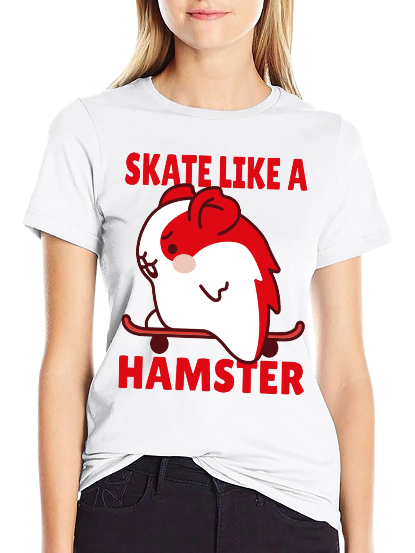 Skate Like A Hamster Graphic Tee