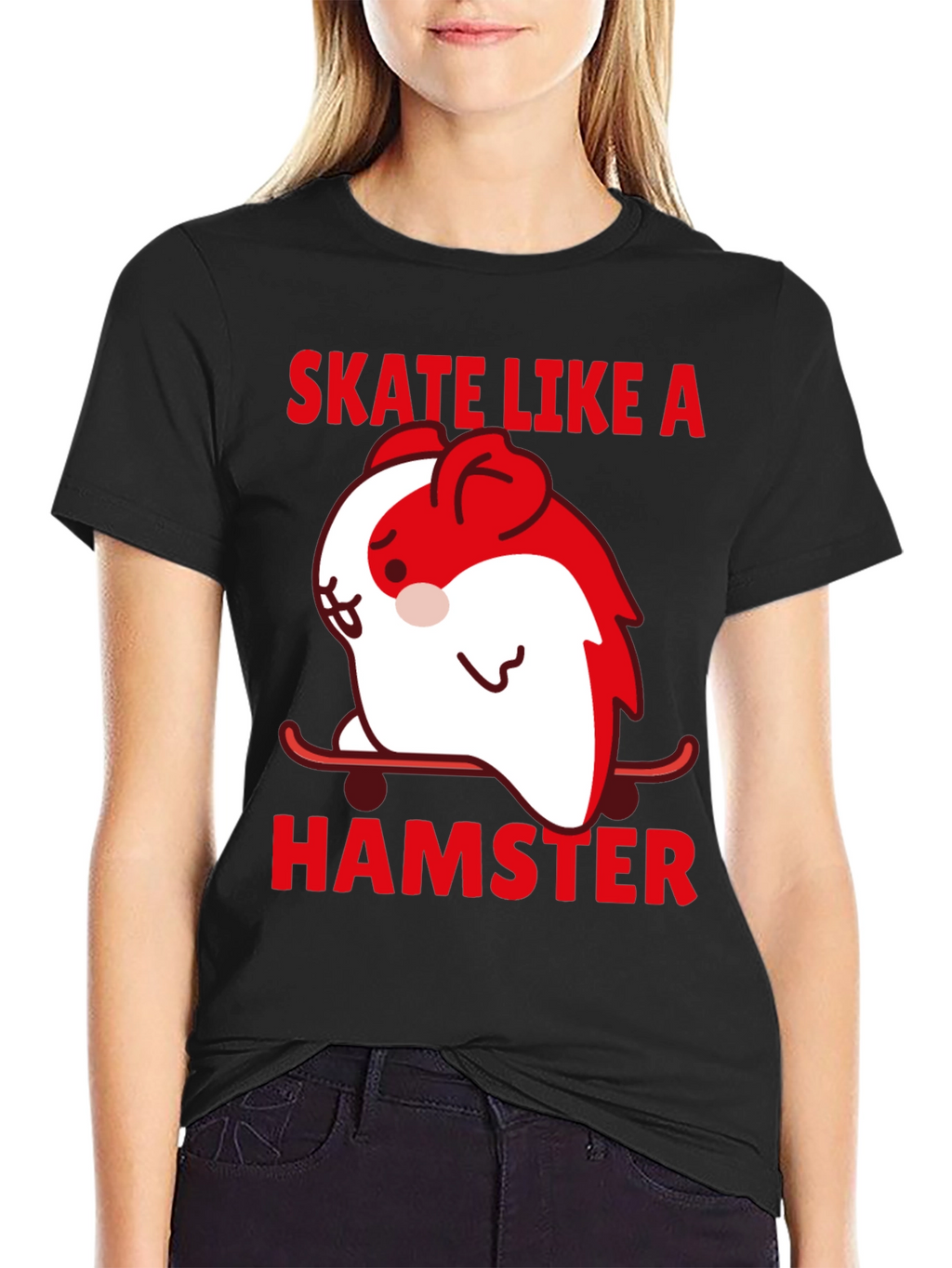 Skate Like A Hamster Graphic Tee