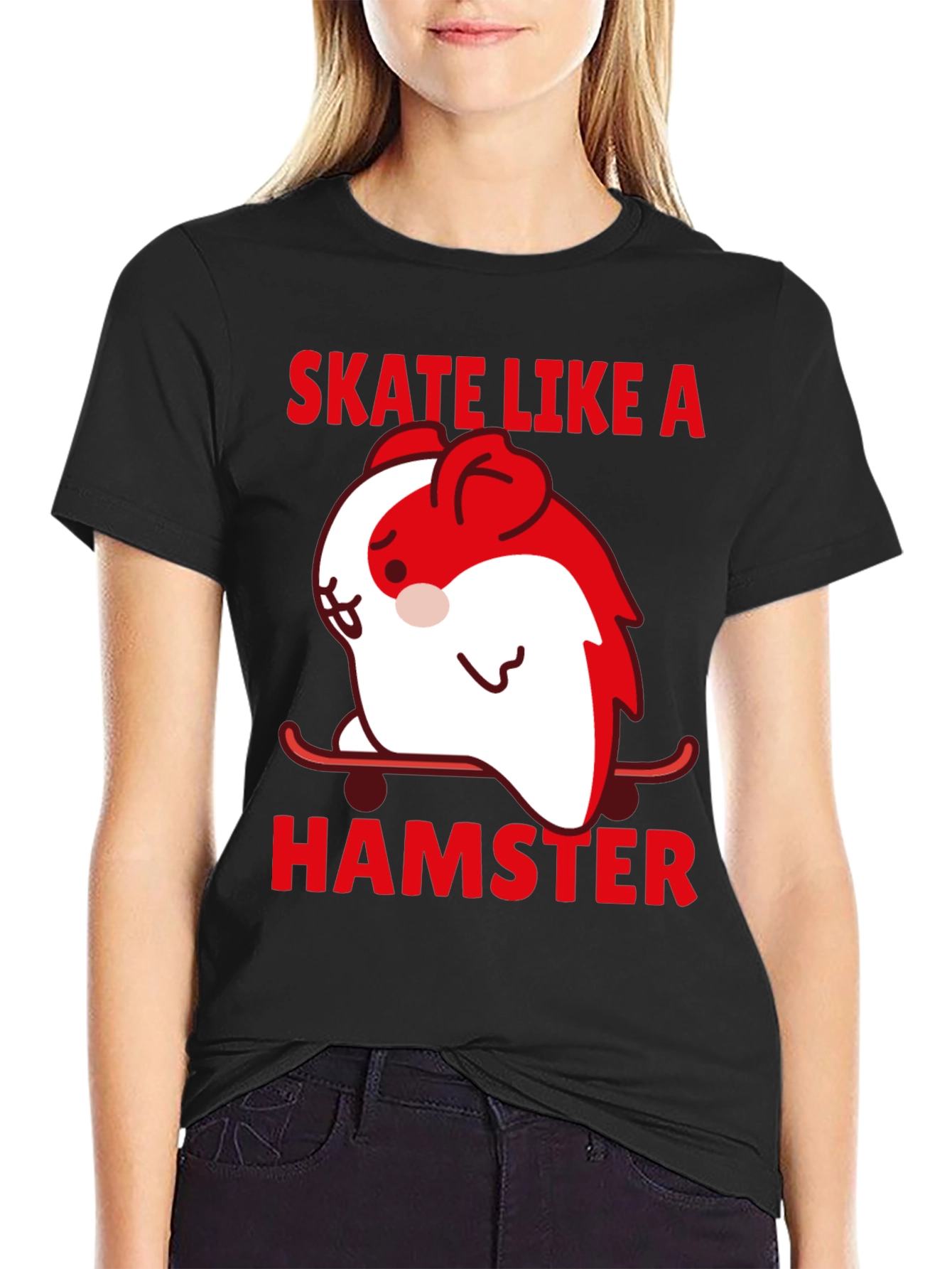 Skate Like A Hamster Graphic Tee