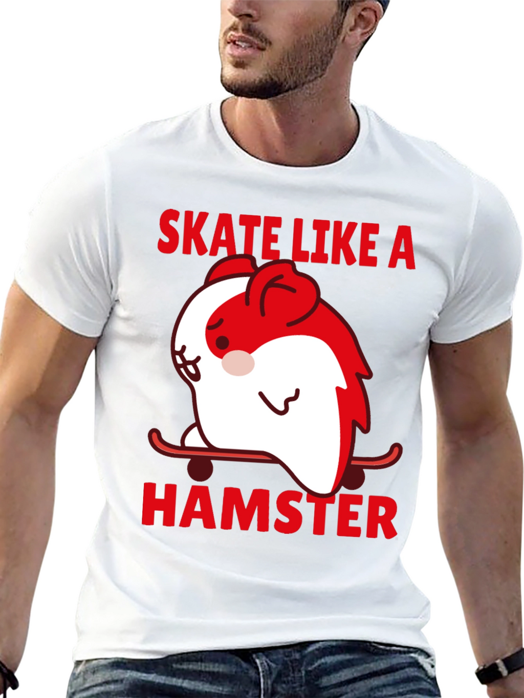 Skate Like A Hamster Graphic Tee