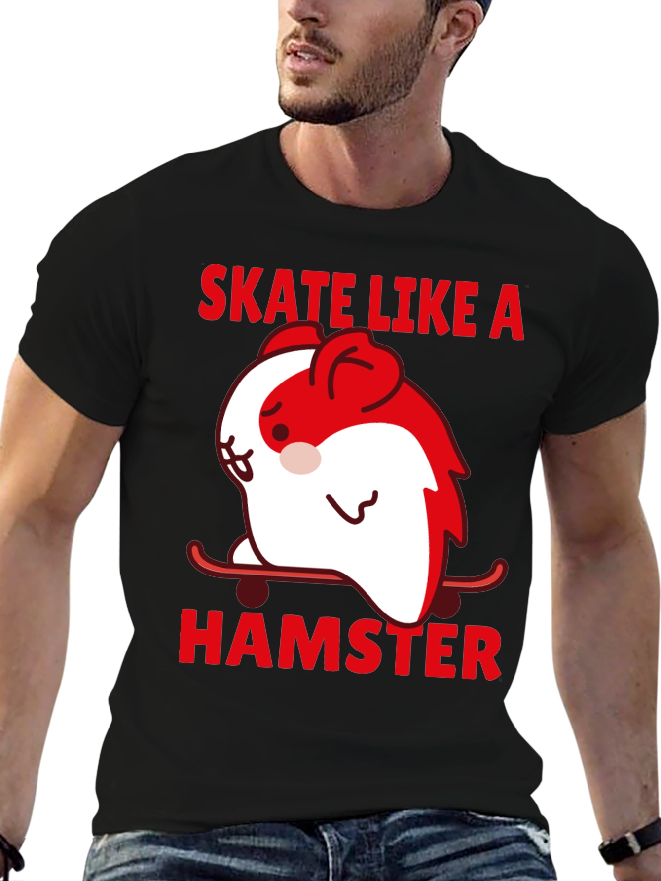 Skate Like A Hamster Graphic Tee