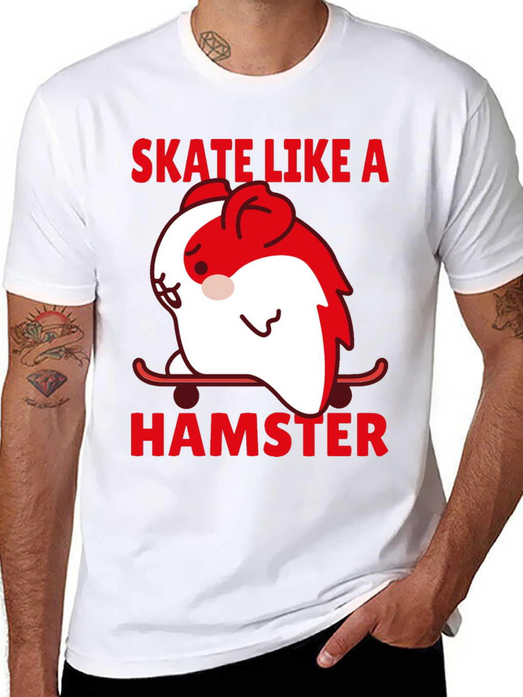 Skate Like A Hamster Graphic Tee