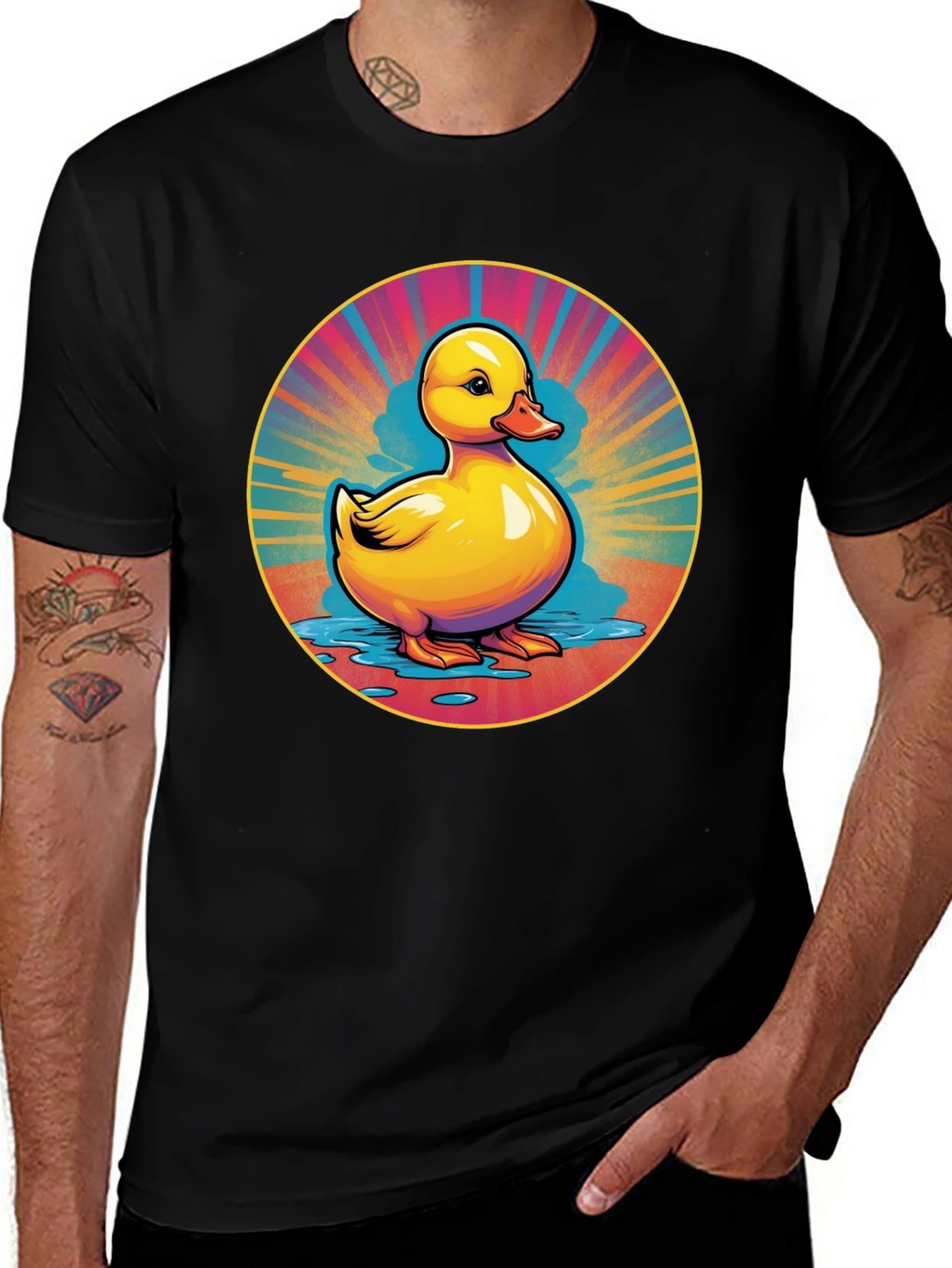Rubber Duck Graphic Tee - Retro Style