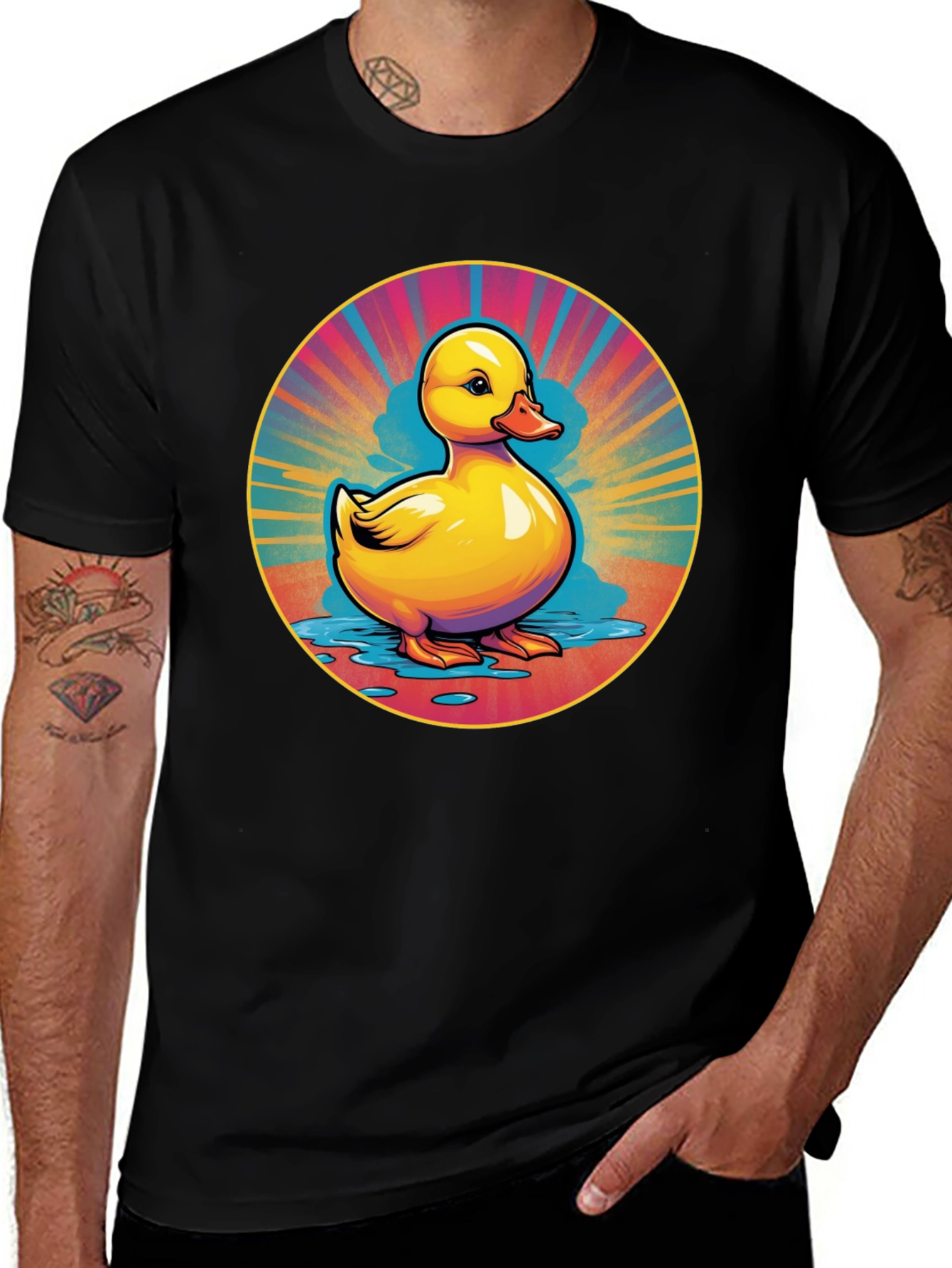 Rubber Duck Graphic Tee - Retro Style