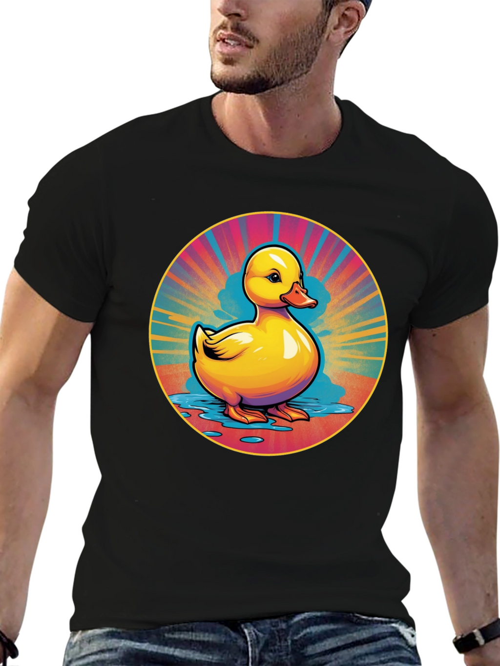 Rubber Duck Graphic Tee - Retro Style