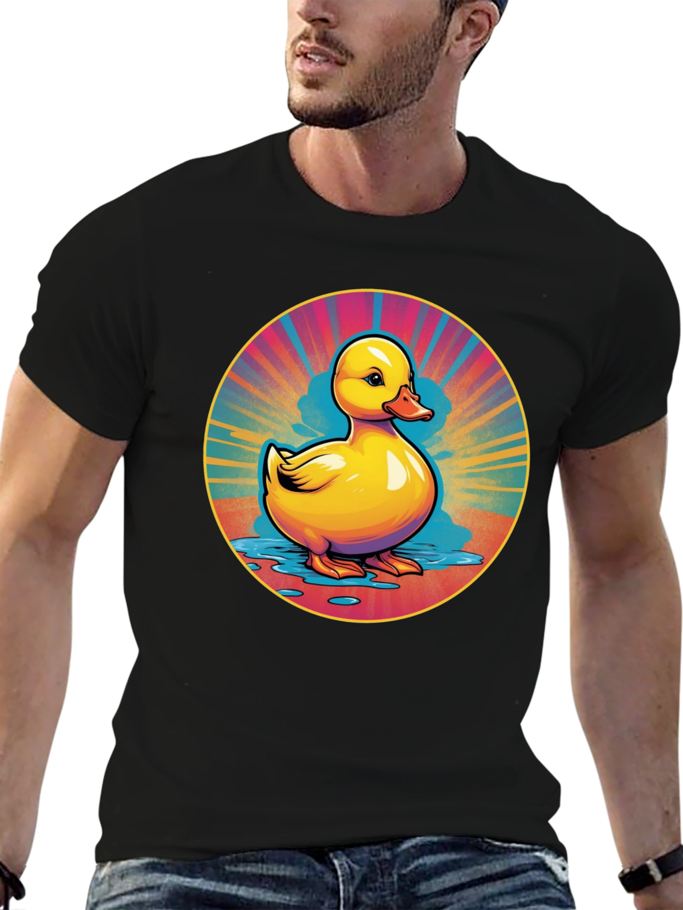 Rubber Duck Graphic Tee - Retro Style