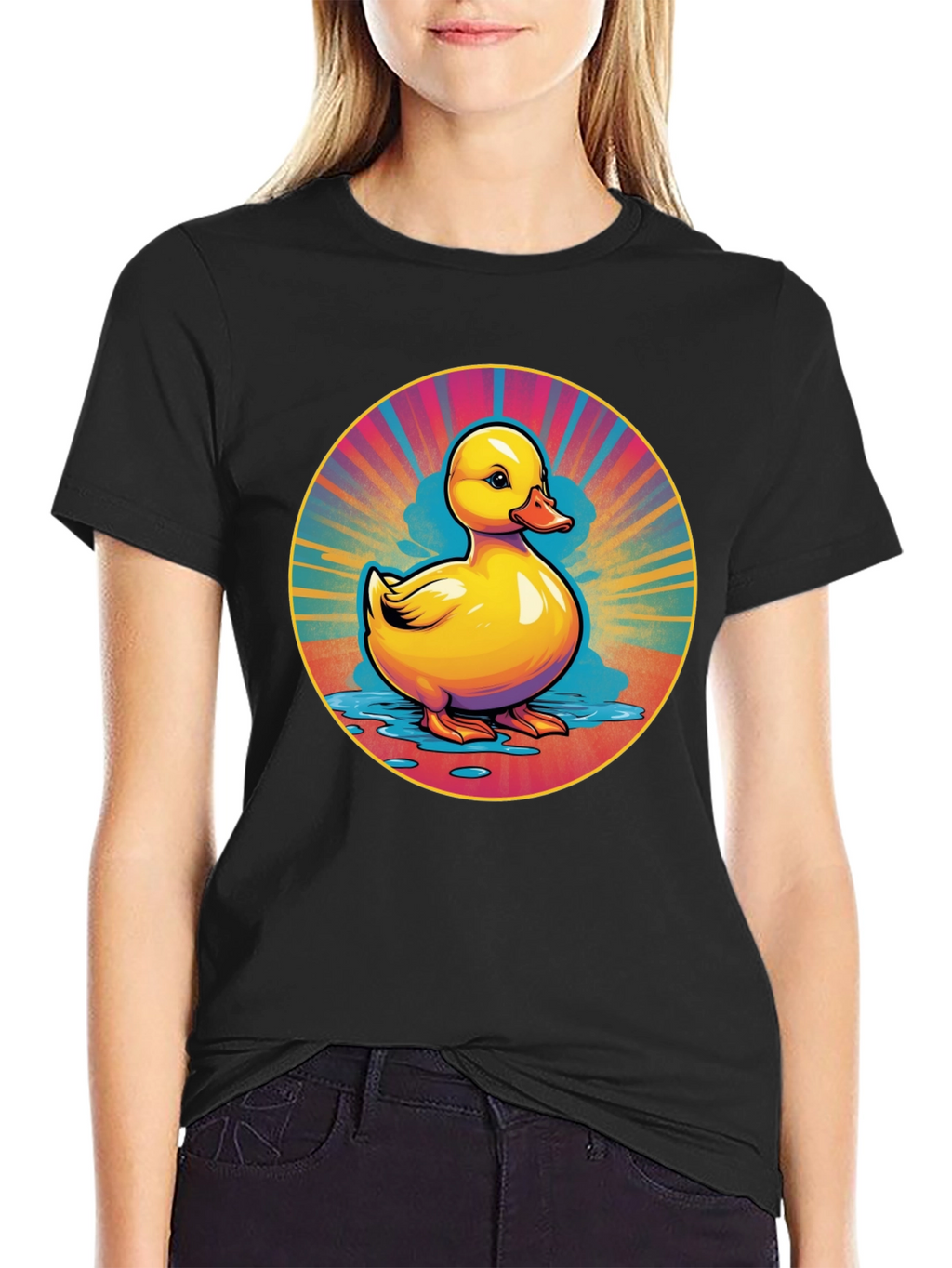 Rubber Duck Graphic Tee - Retro Style