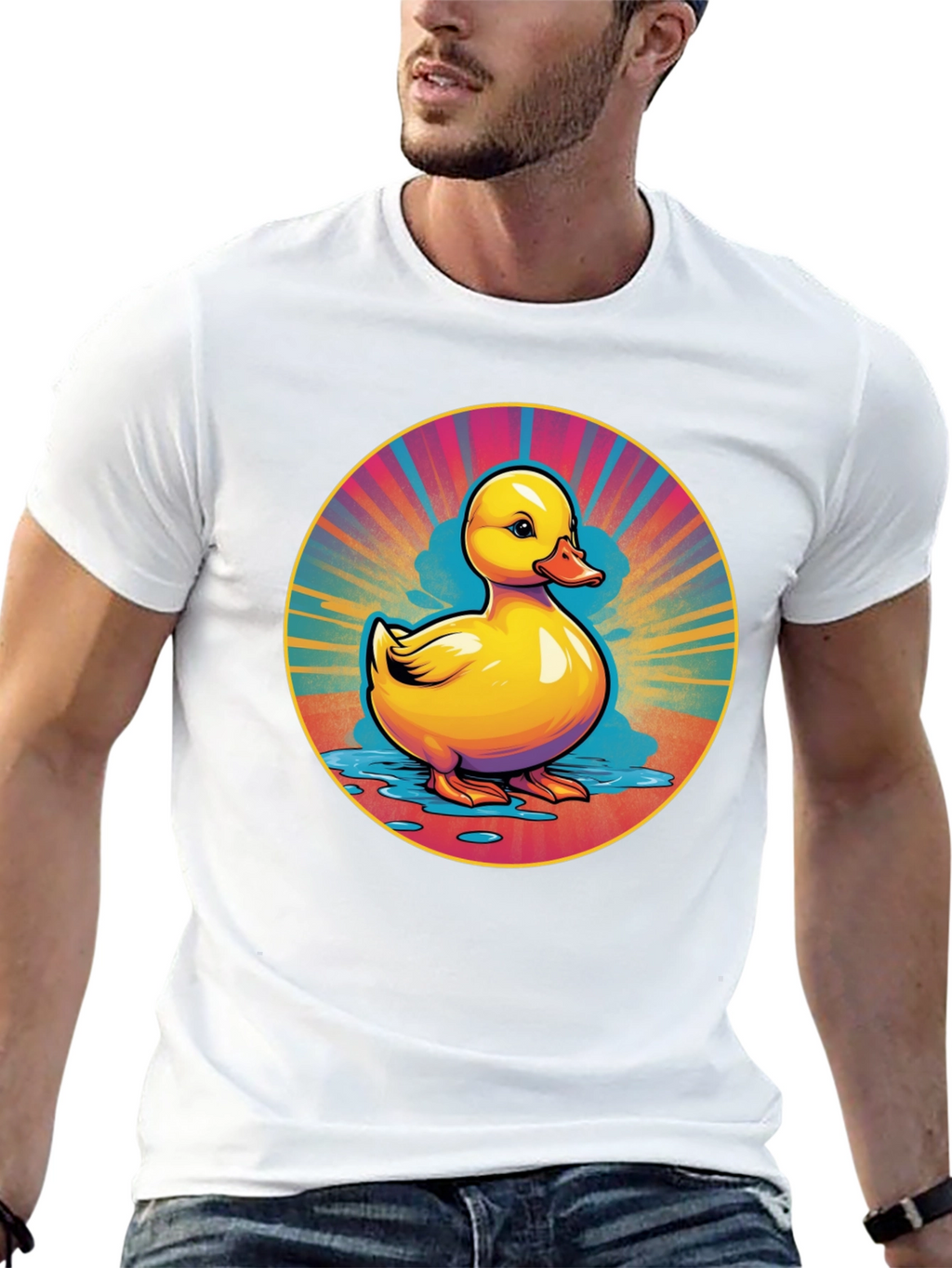 Rubber Duck Graphic Tee - Retro Style