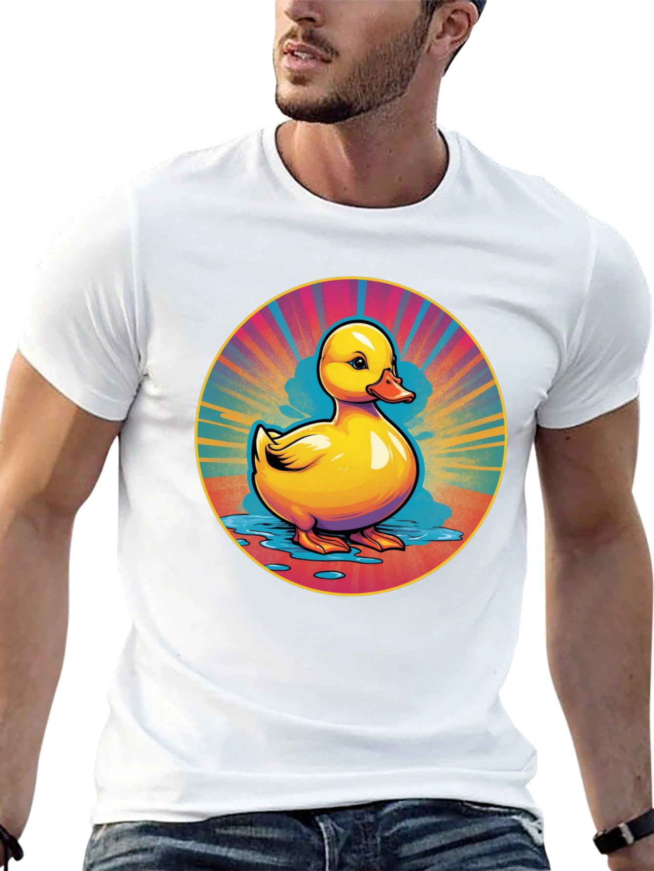Rubber Duck Graphic Tee - Retro Style
