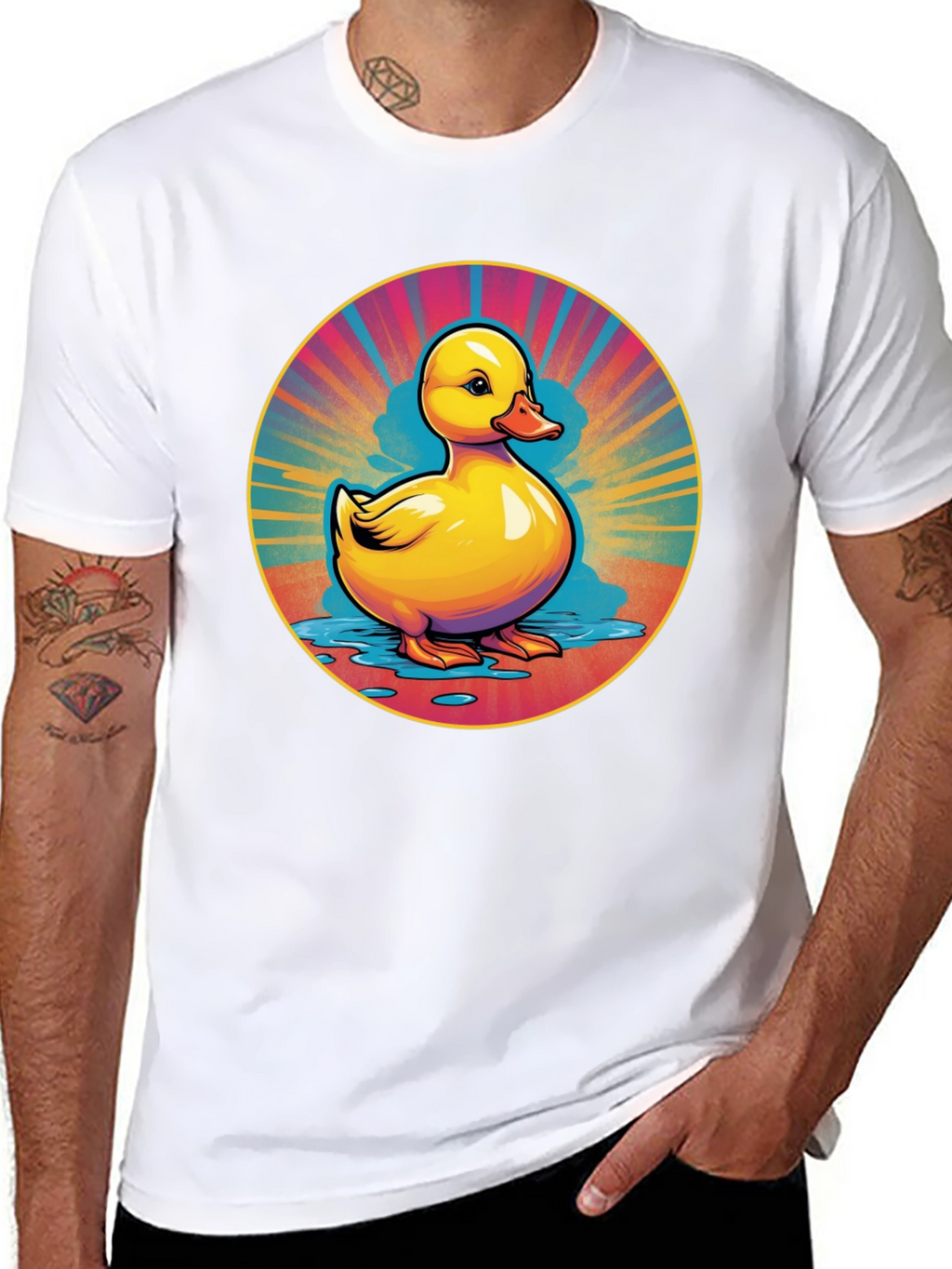 Rubber Duck Graphic Tee - Retro Style