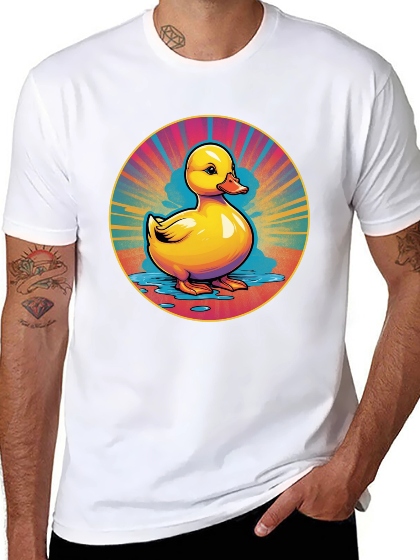 Rubber Duck Graphic Tee - Retro Style