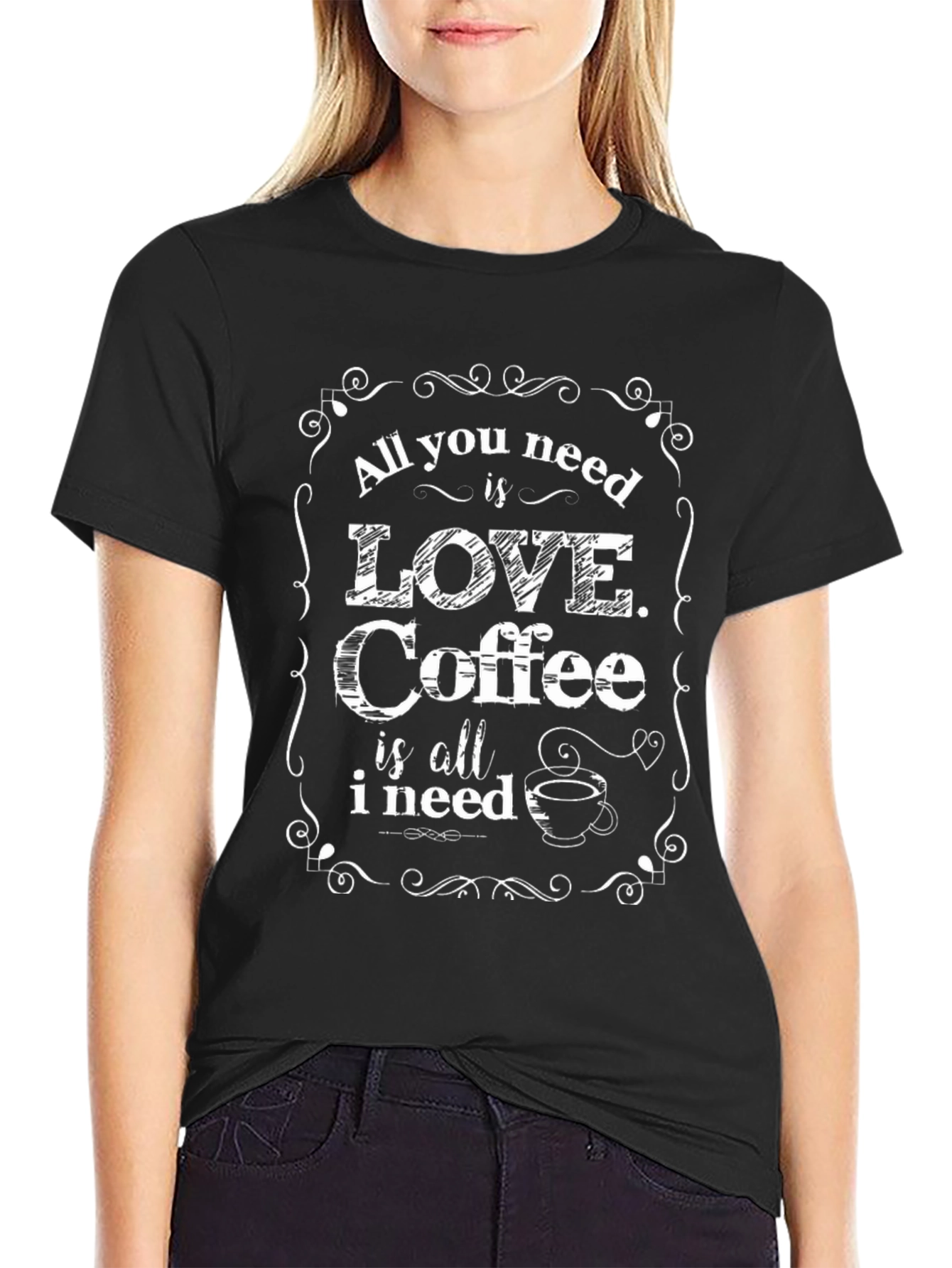 Coffee Lover T-Shirt: All You Need is Love & Coffee