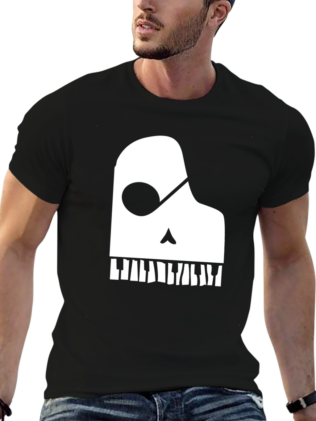 Piano Skull T-Shirt - Music Lover Tee