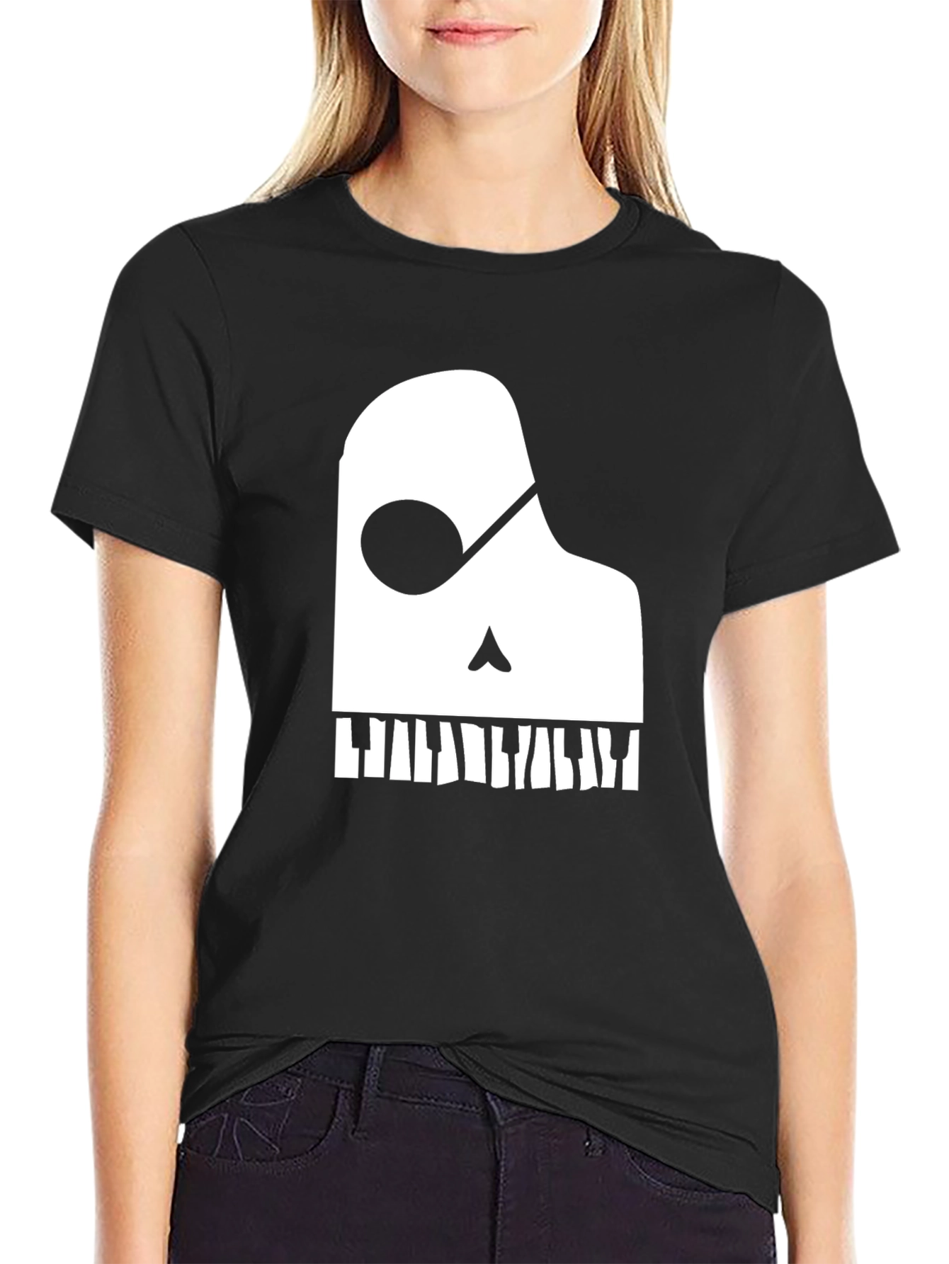 Piano Skull T-Shirt - Music Lover Tee