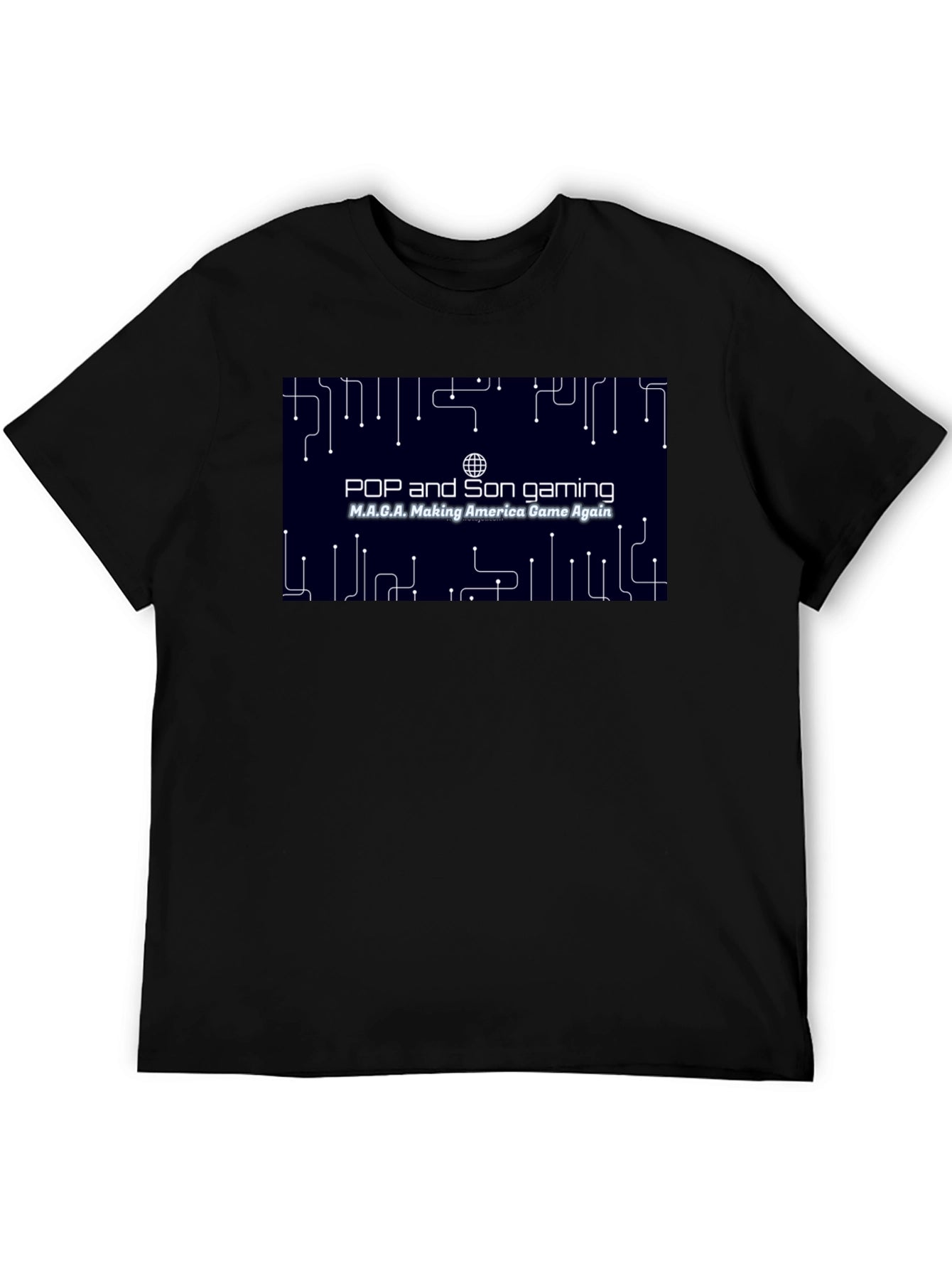Pop and Son Gaming MAGA Black T-Shirt