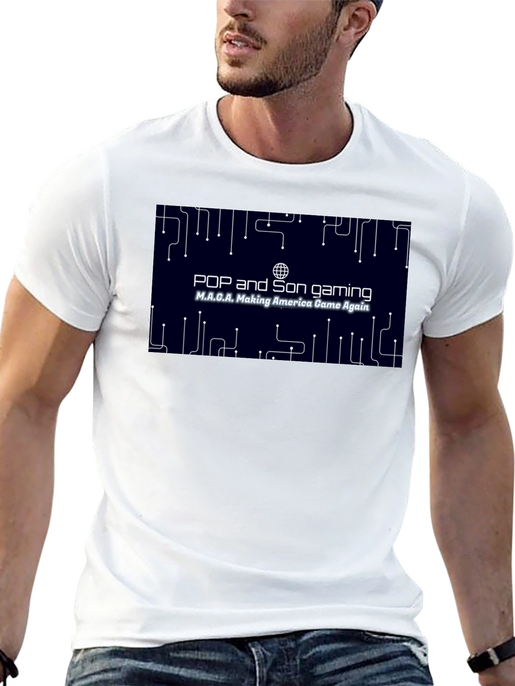 Pop and Son Gaming MAGA Black T-Shirt