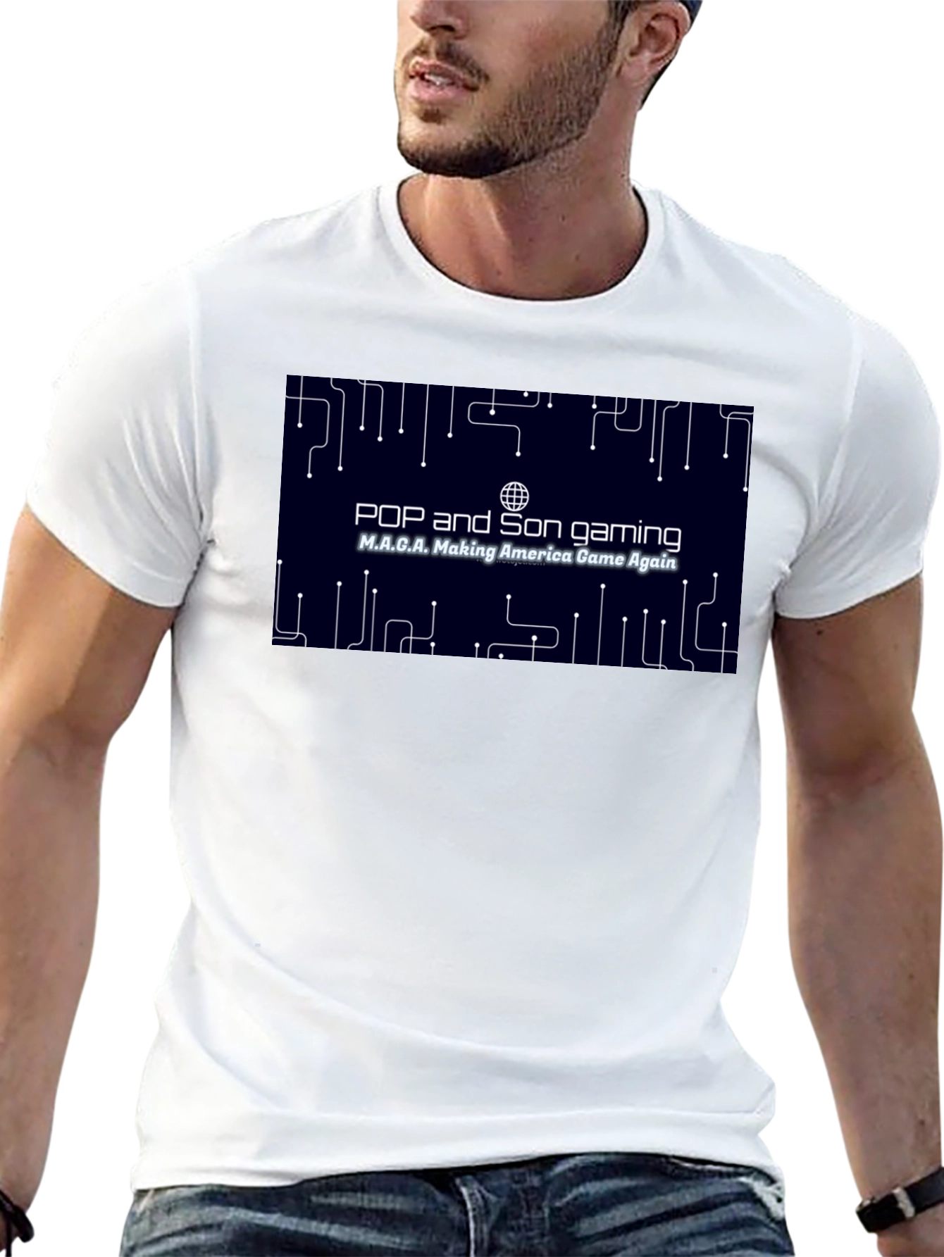 Pop and Son Gaming MAGA Black T-Shirt