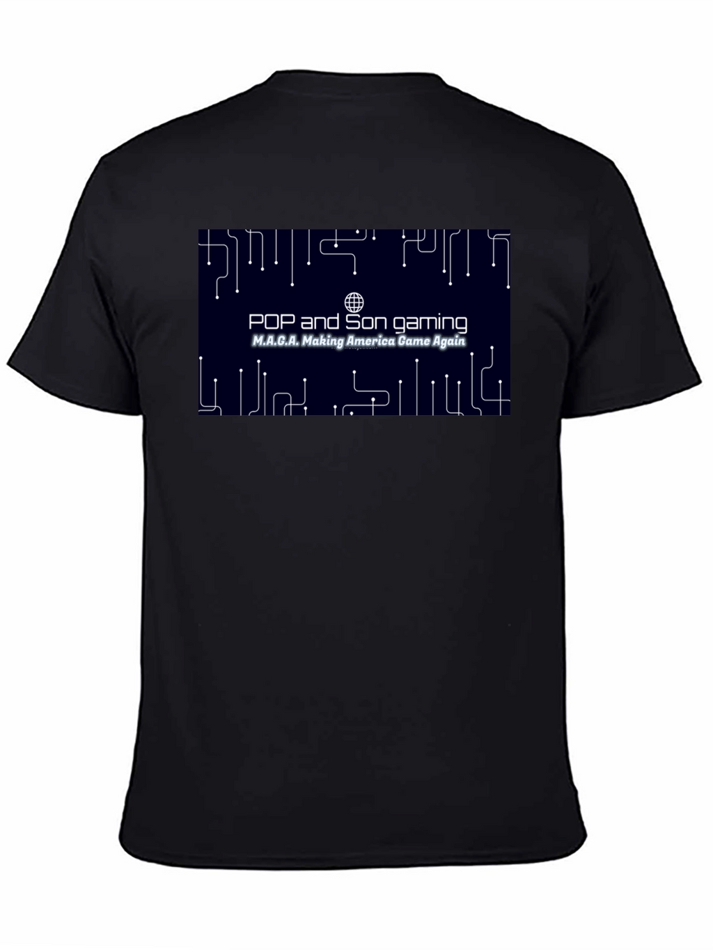 Pop and Son Gaming MAGA Black T-Shirt