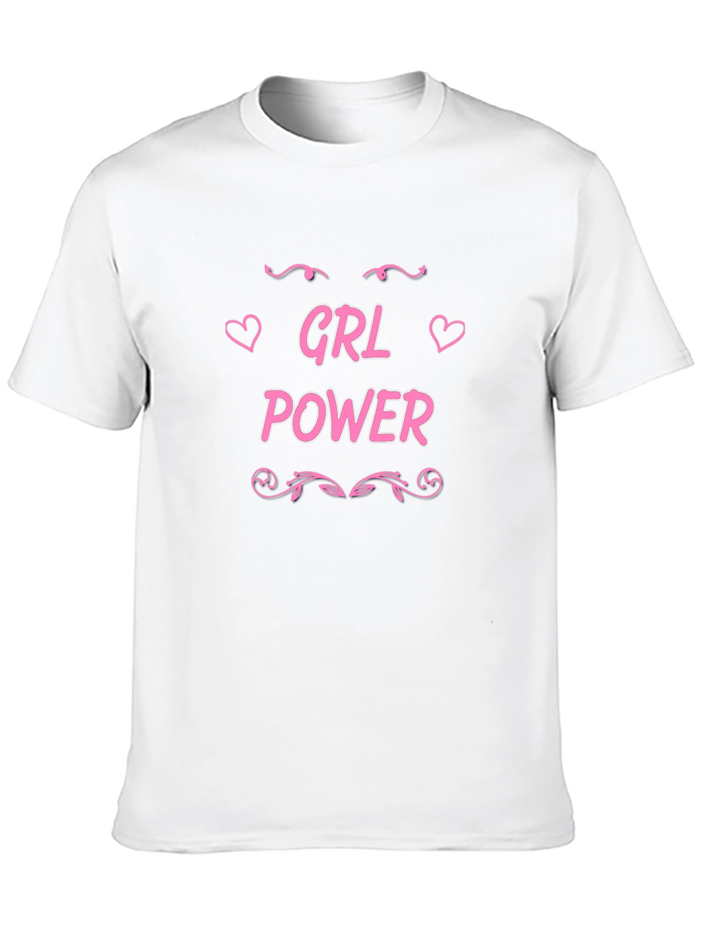 GRL Power T-Shirt - Pink Print