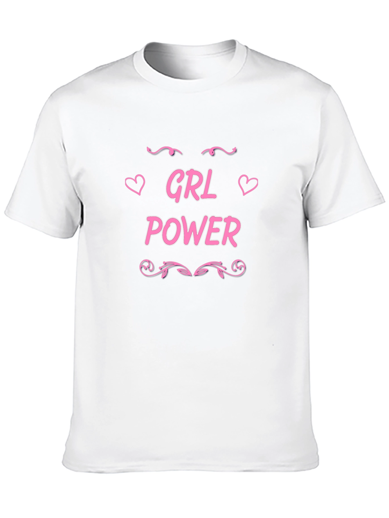 GRL Power T-Shirt - Pink Print