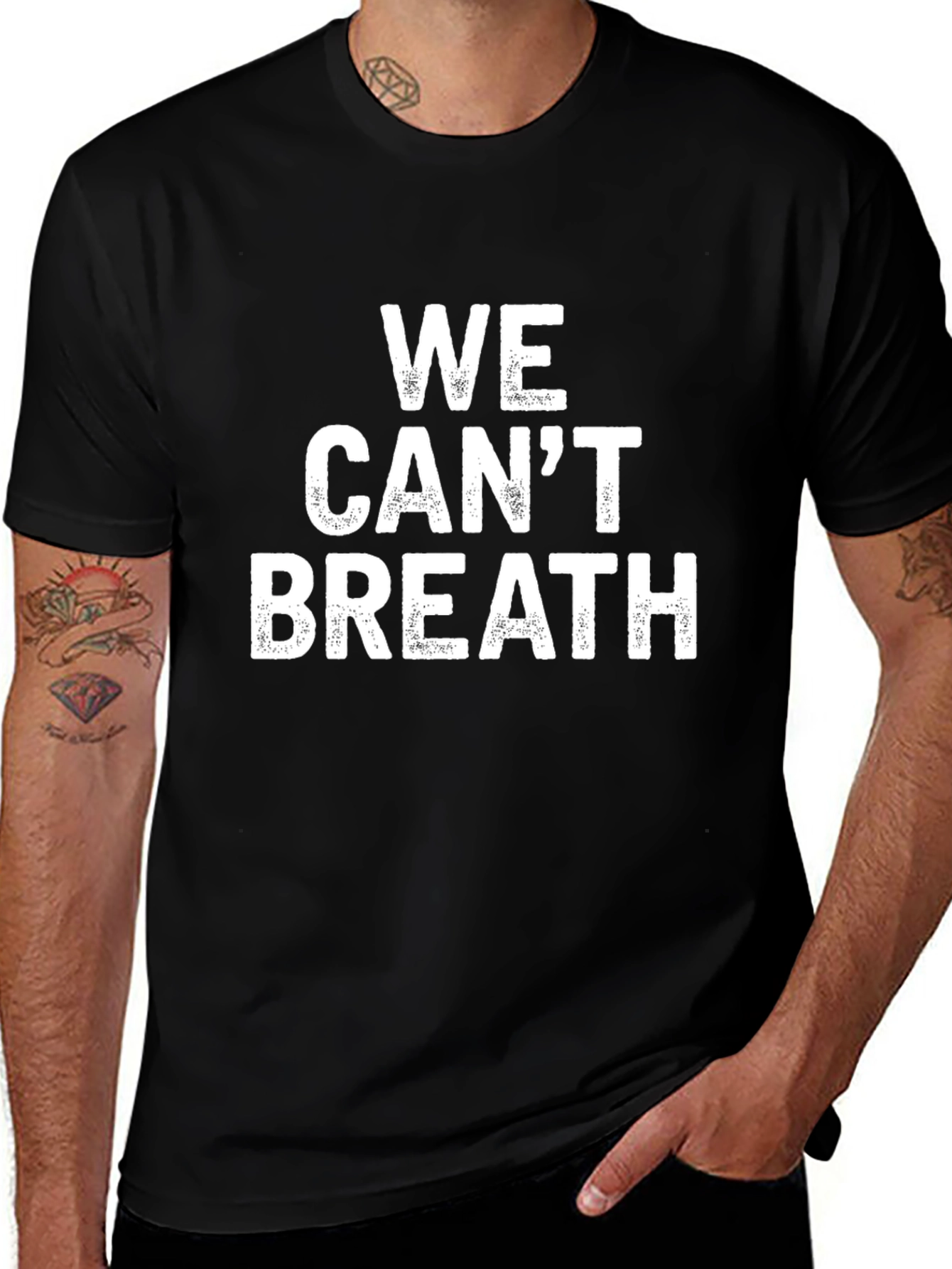 We Cant Breathe T-Shirt - Statement Tee