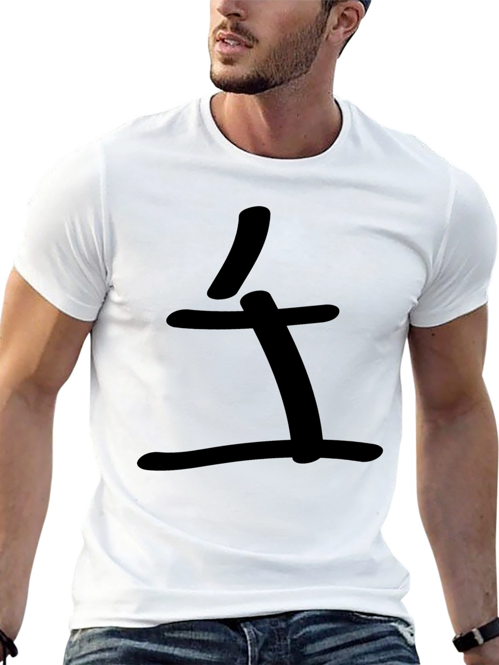 Minimalist Kanji T-Shirt - Casual Style