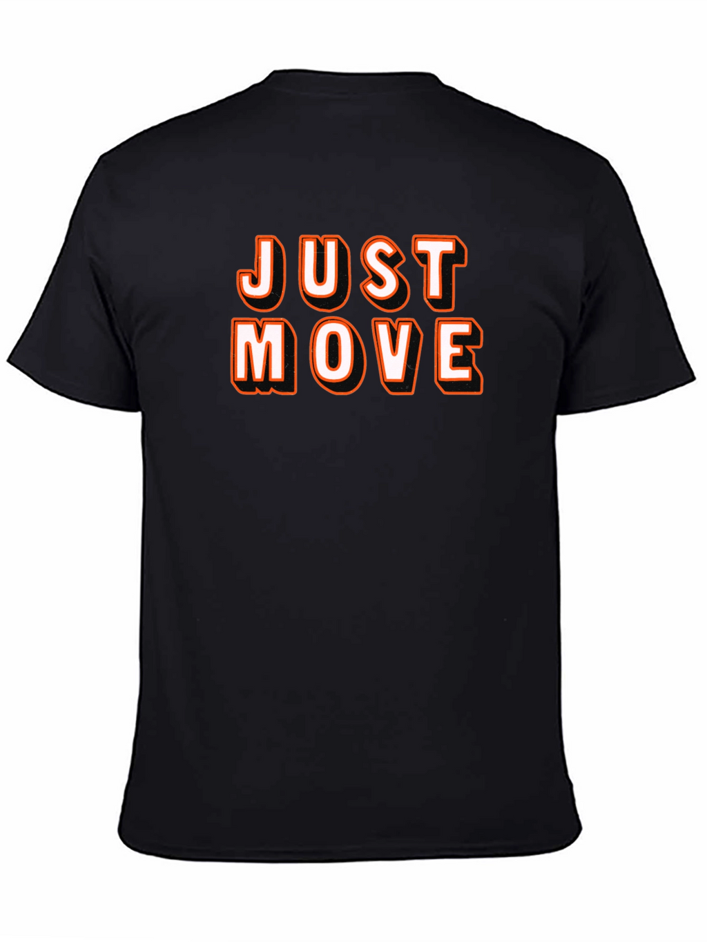 Just Move Black Graphic Tee