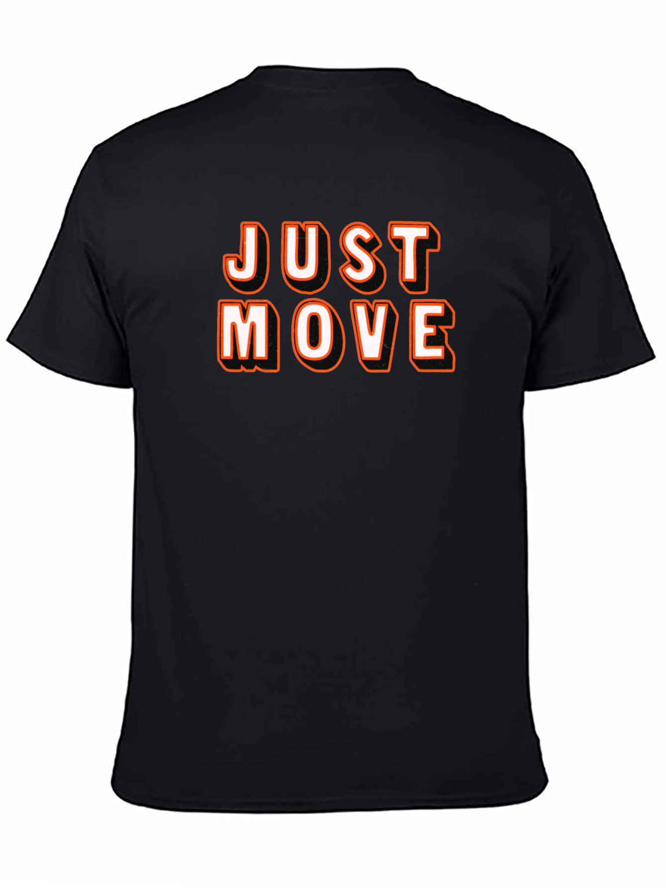 Just Move Black Graphic Tee