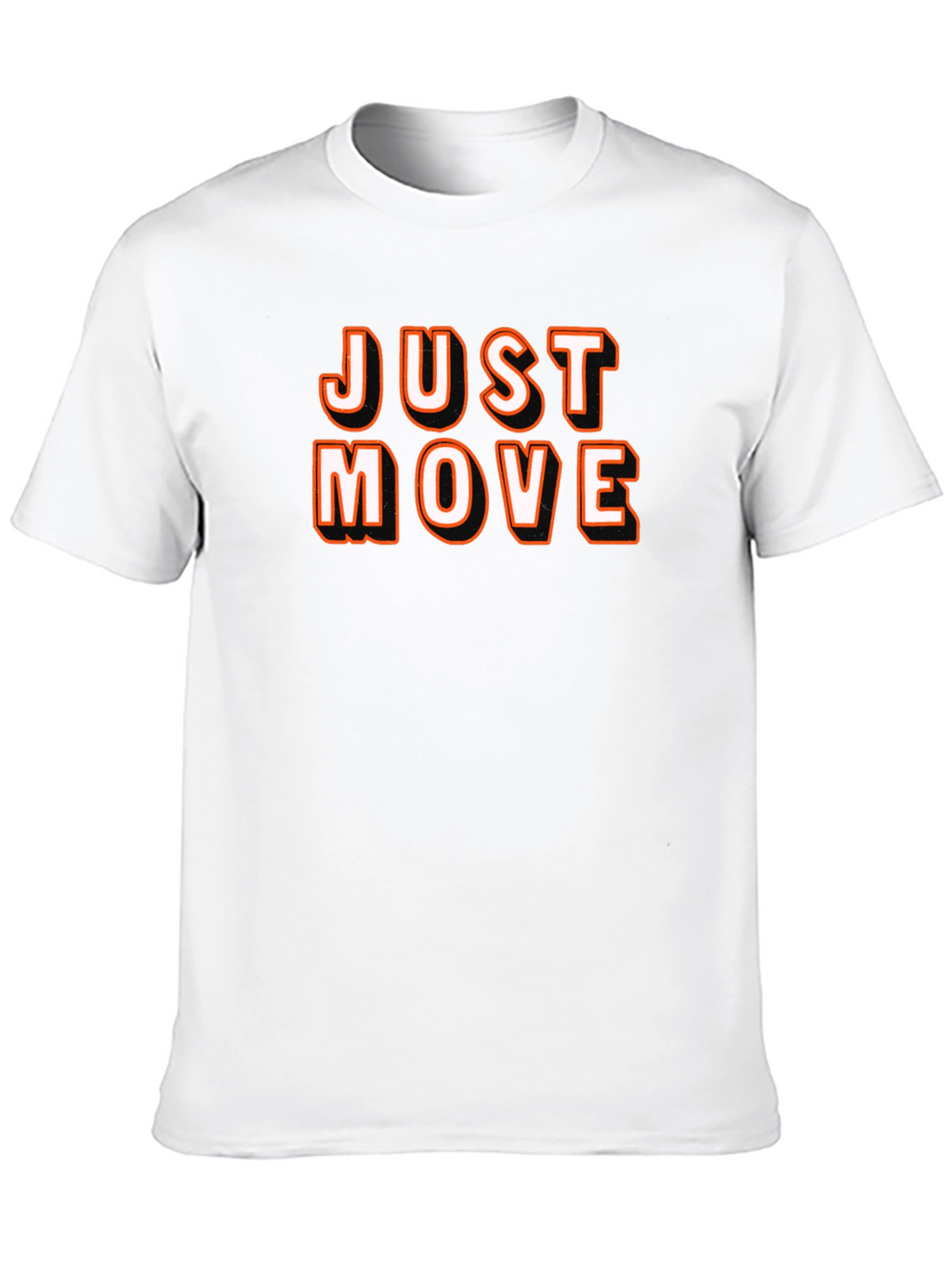 Just Move Black Graphic Tee