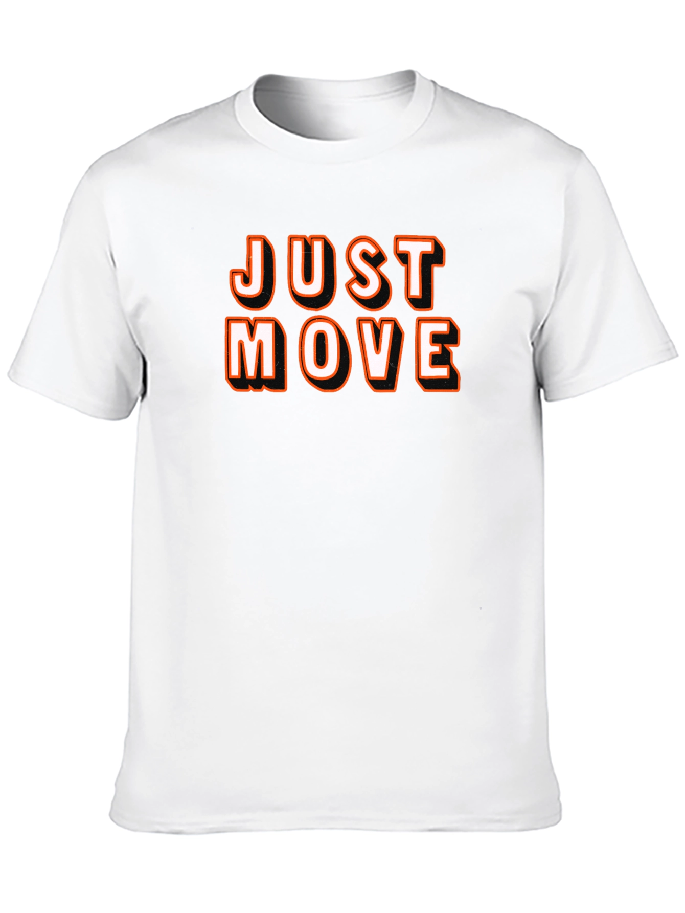 Just Move Black Graphic Tee