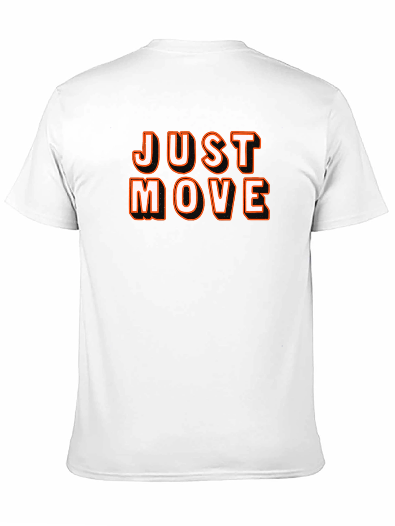 Just Move Black Graphic Tee