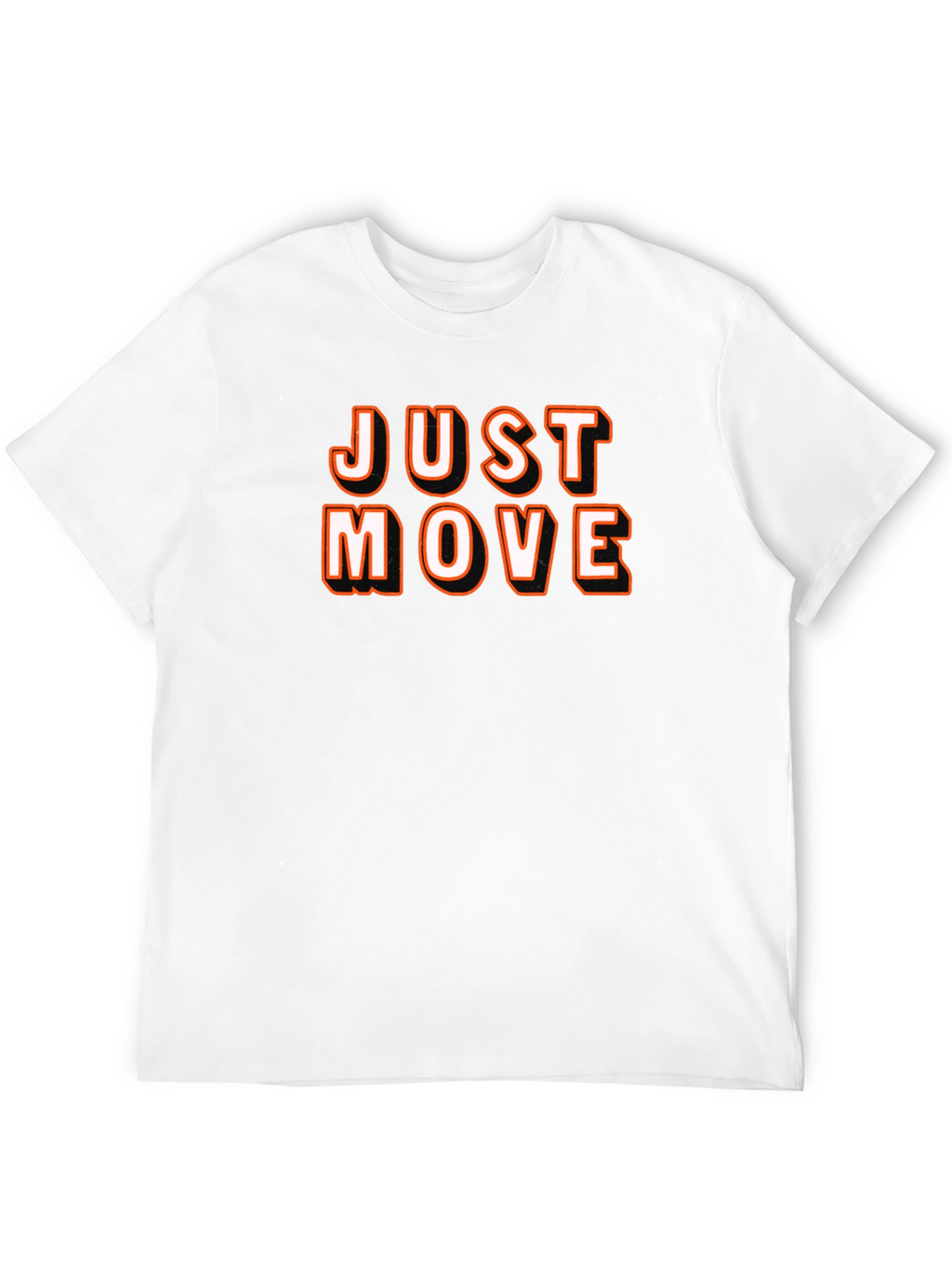 Just Move Black Graphic Tee