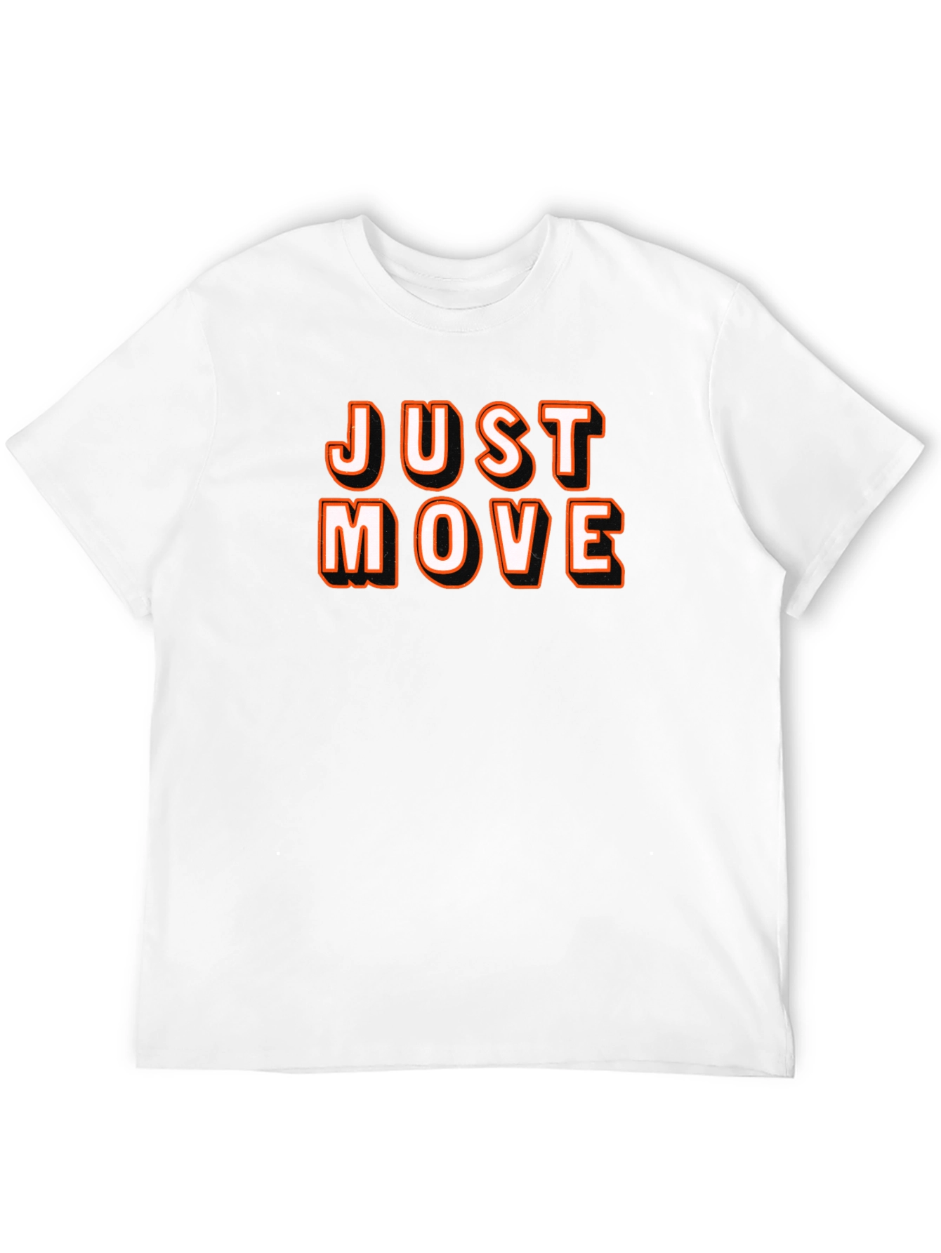 Just Move Black Graphic Tee