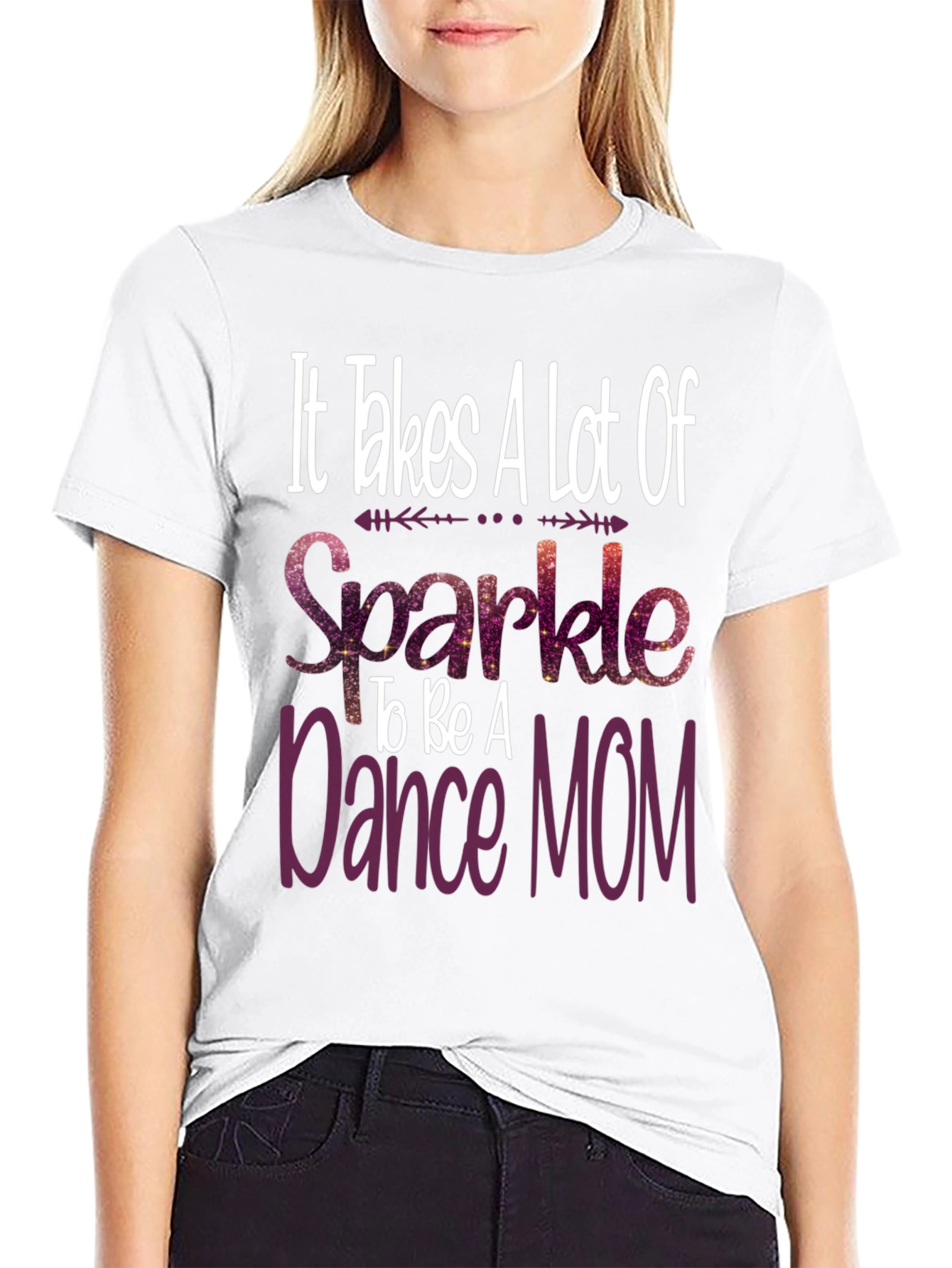 Dance Mom Sparkle Graphic Tee Shirt