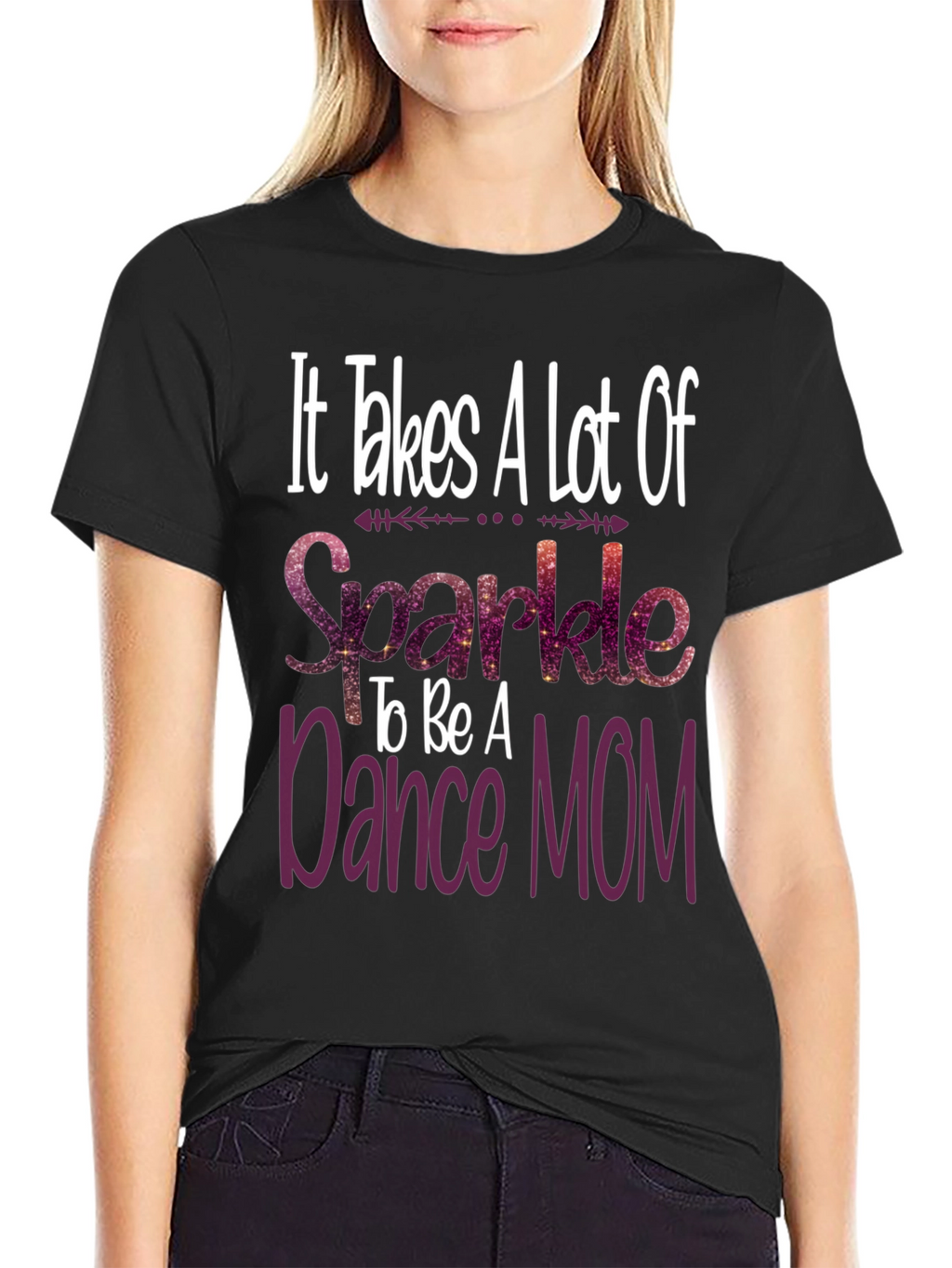 Dance Mom Sparkle Graphic Tee Shirt