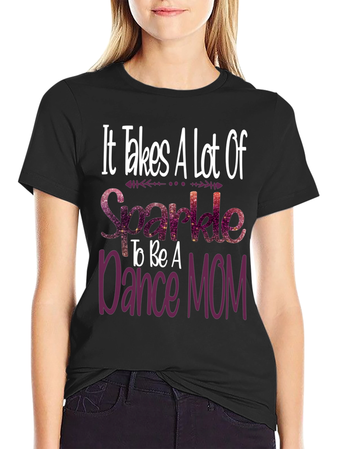 Dance Mom Sparkle Graphic Tee Shirt