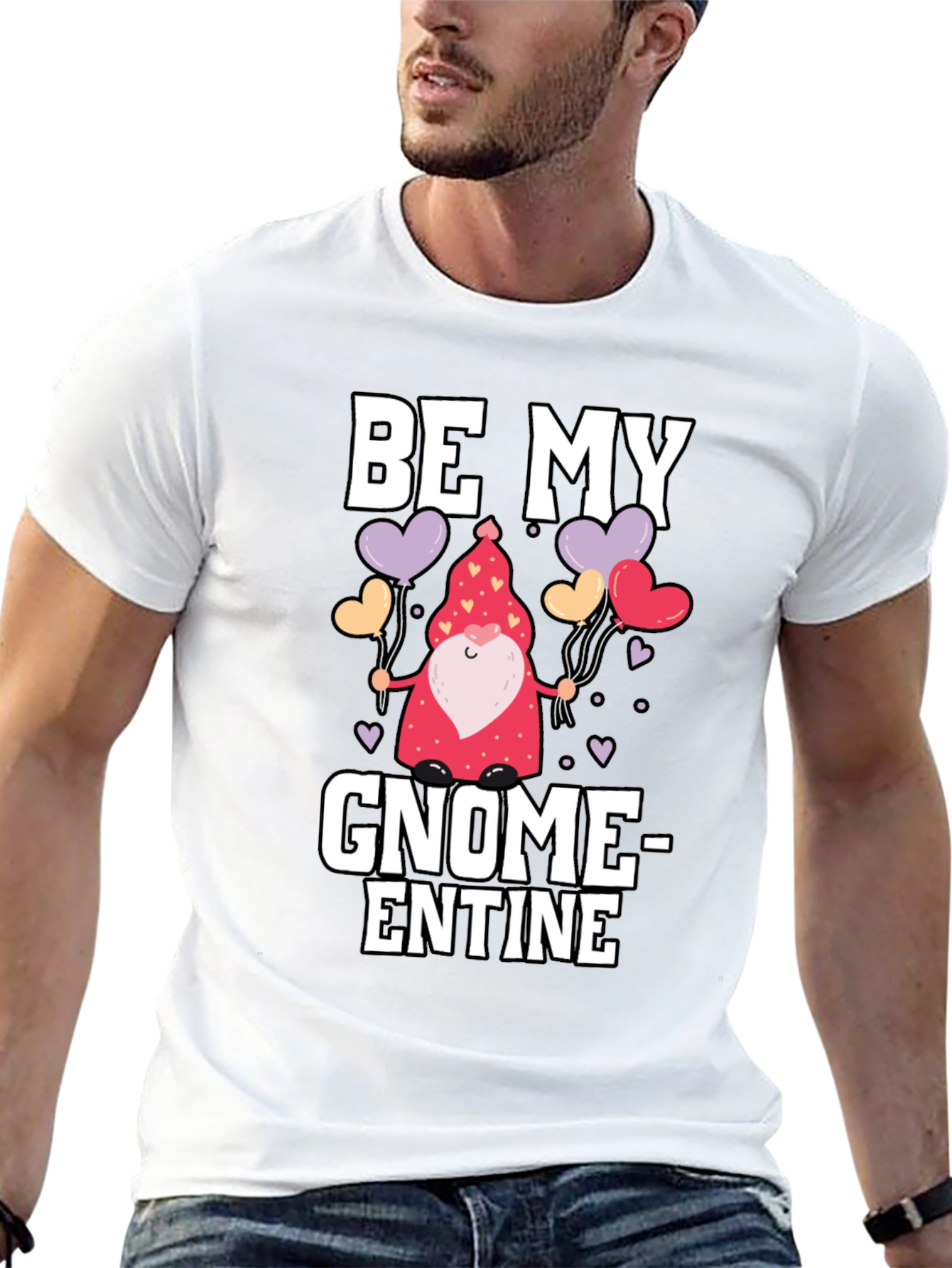 Be My Gnome-entine Valentines Day Graphic Tee