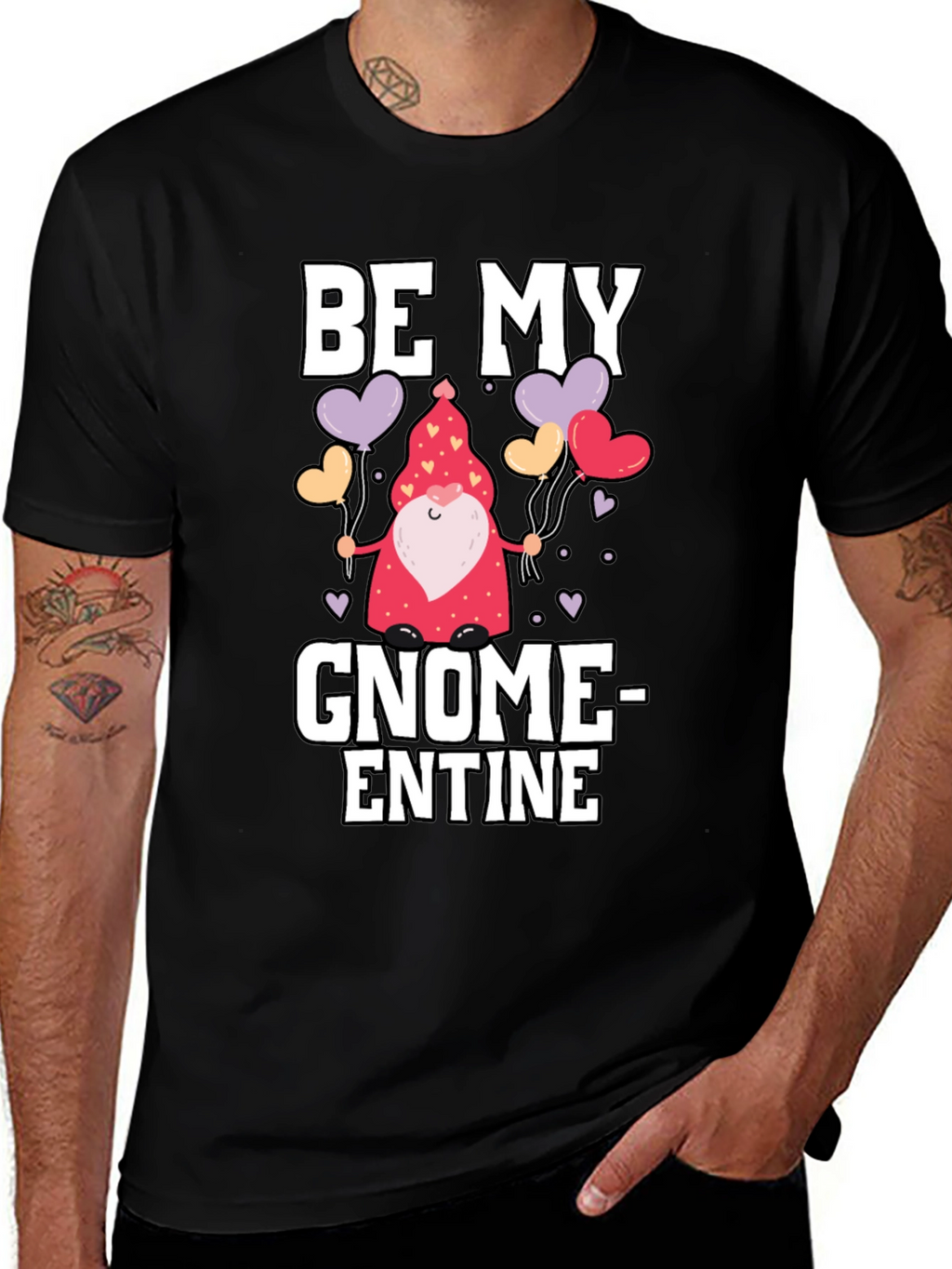 Be My Gnome-entine Valentines Day Graphic Tee