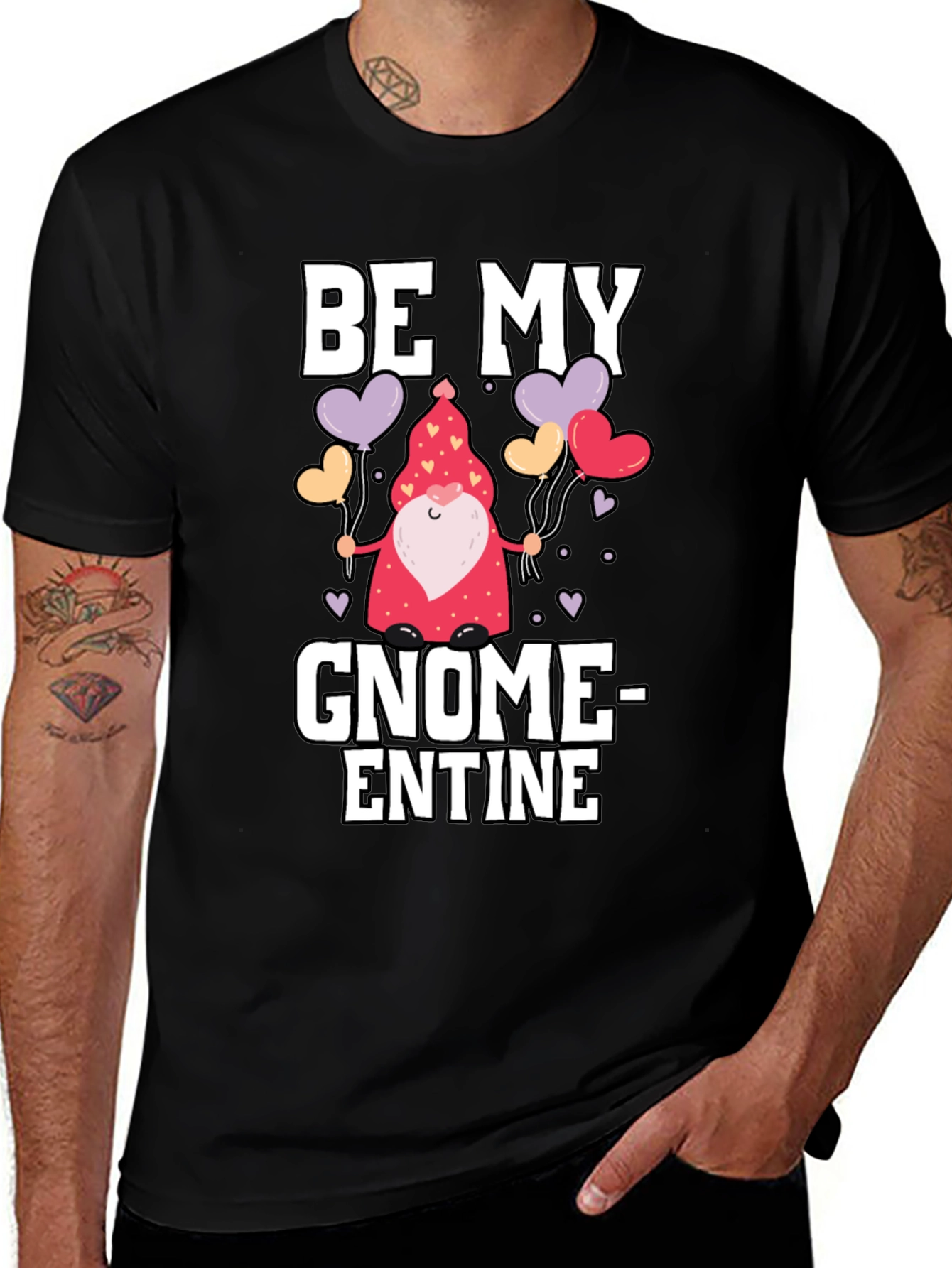 Be My Gnome-entine Valentines Day Graphic Tee