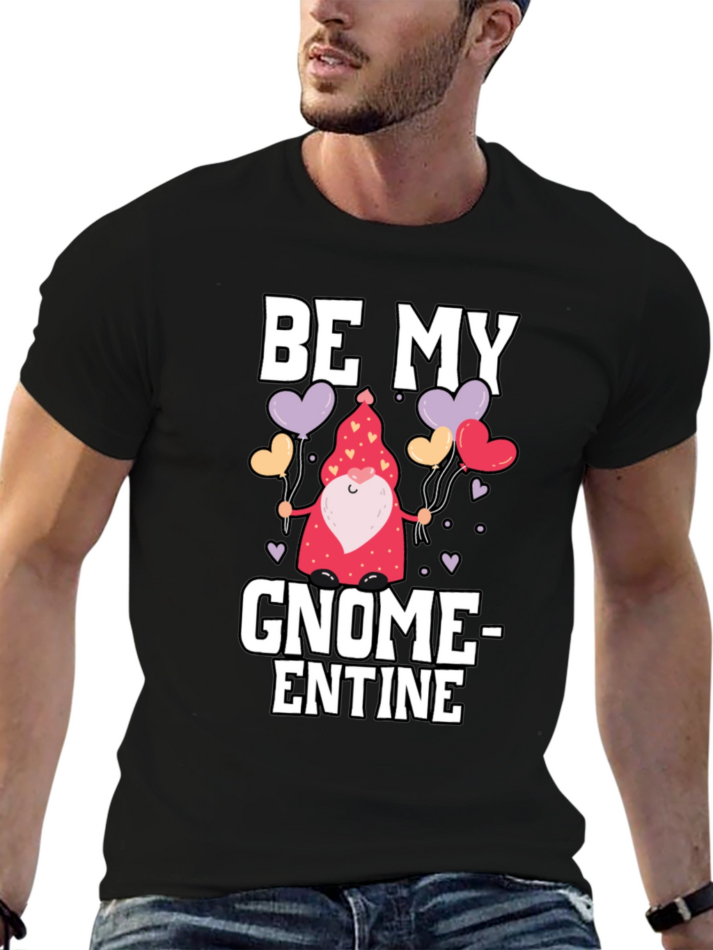 Be My Gnome-entine Valentines Day Graphic Tee