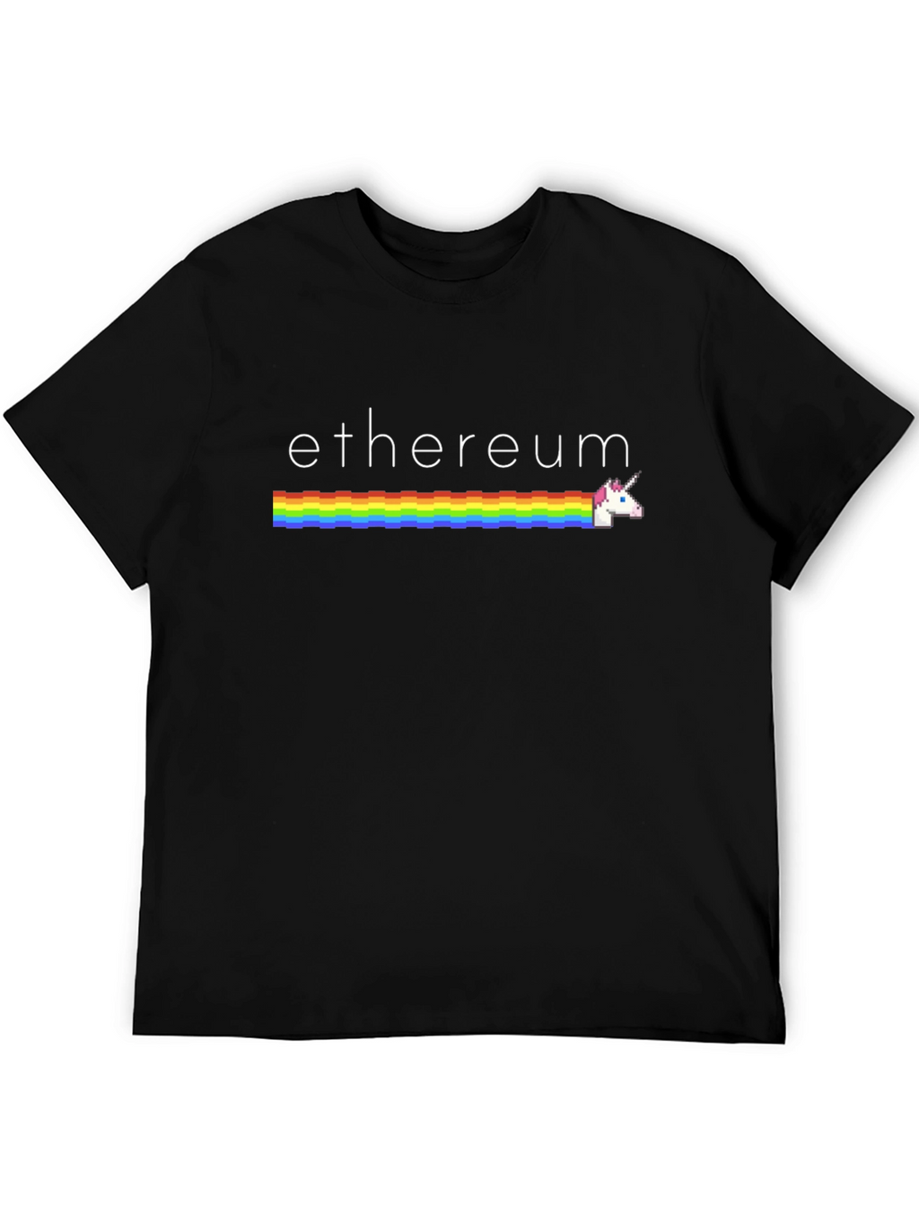 Ethereum Unicorn Rainbow T-Shirt